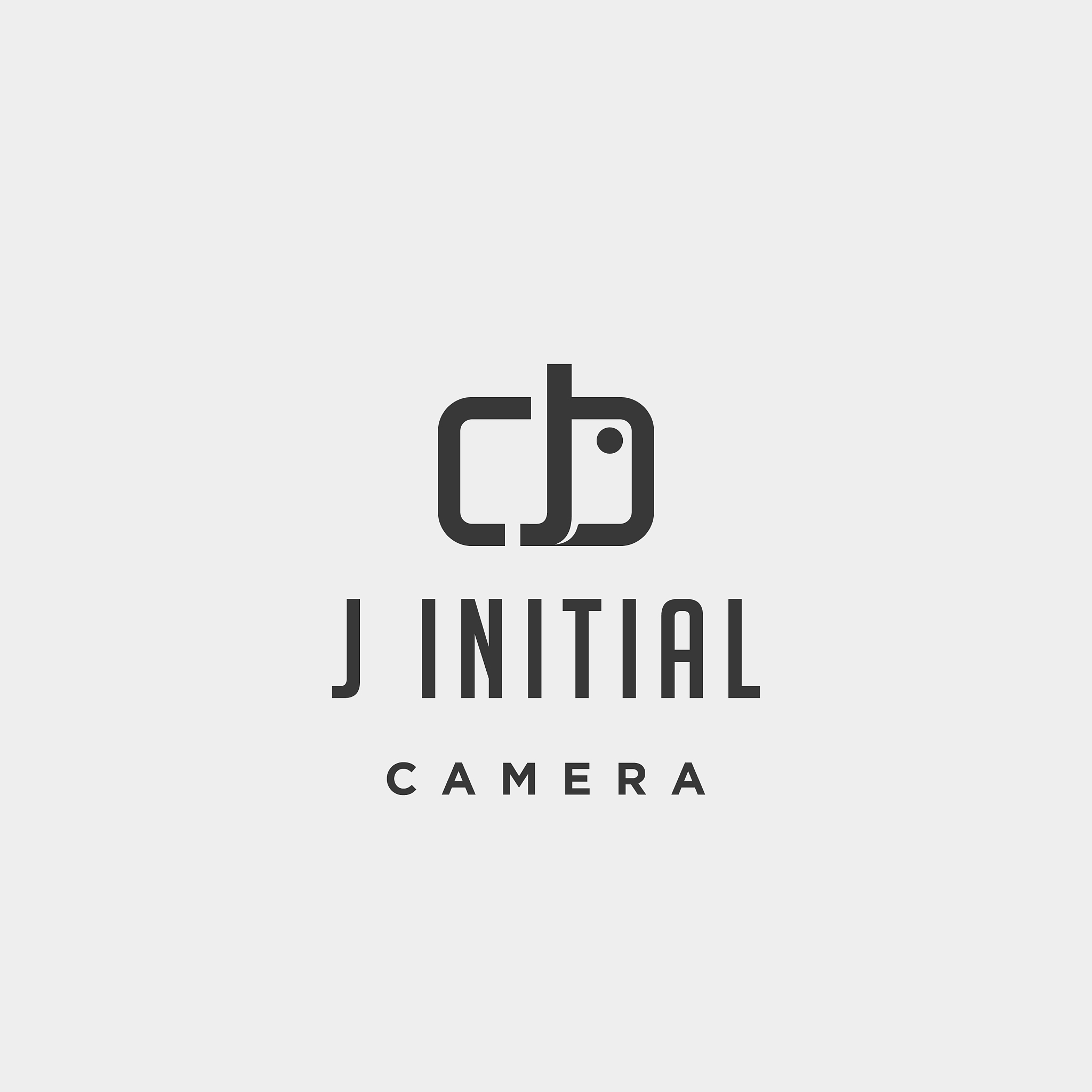 j initial photography logo template design