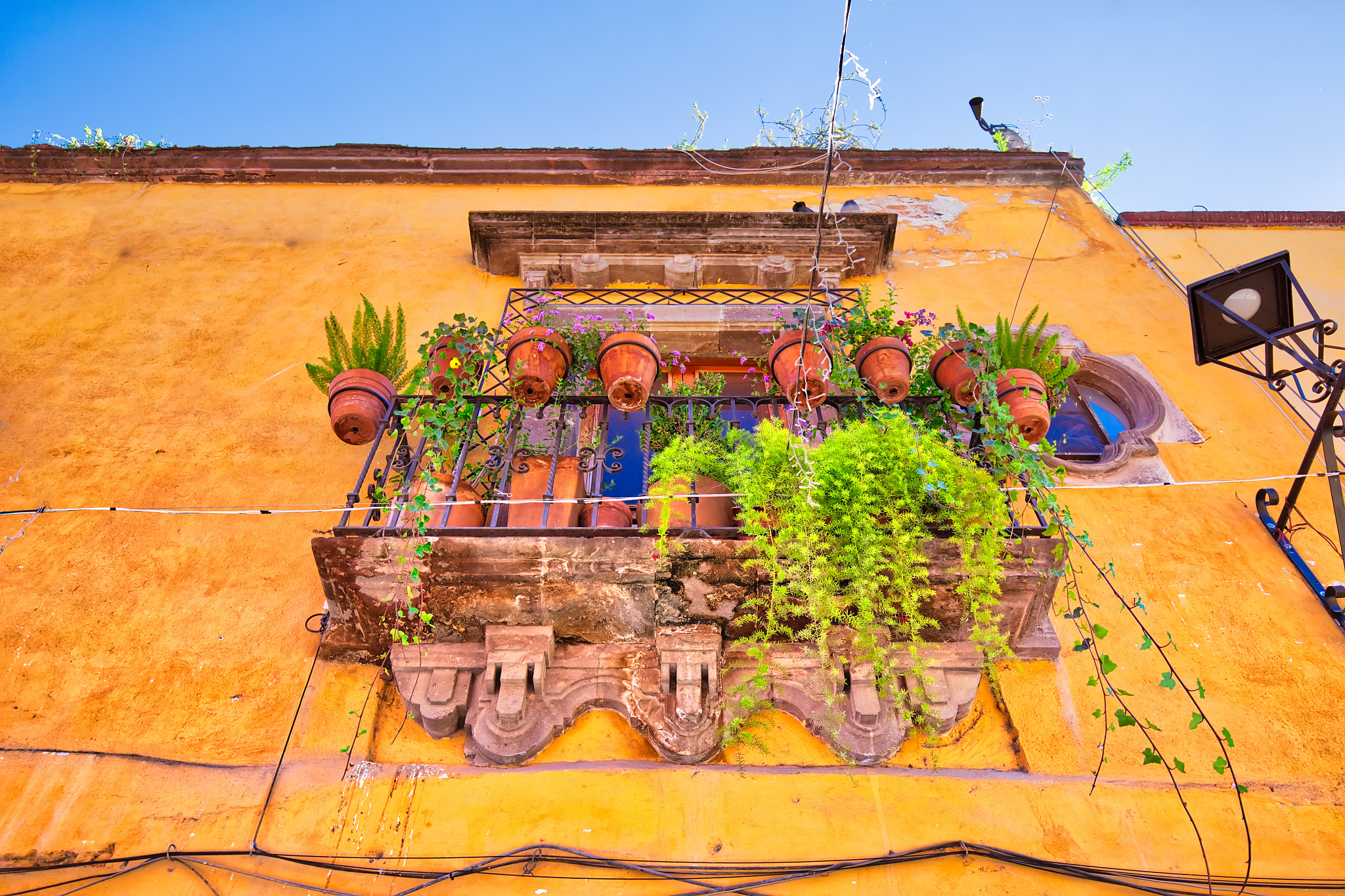 mexico, colorful buildings and streets of san miguel de allende 