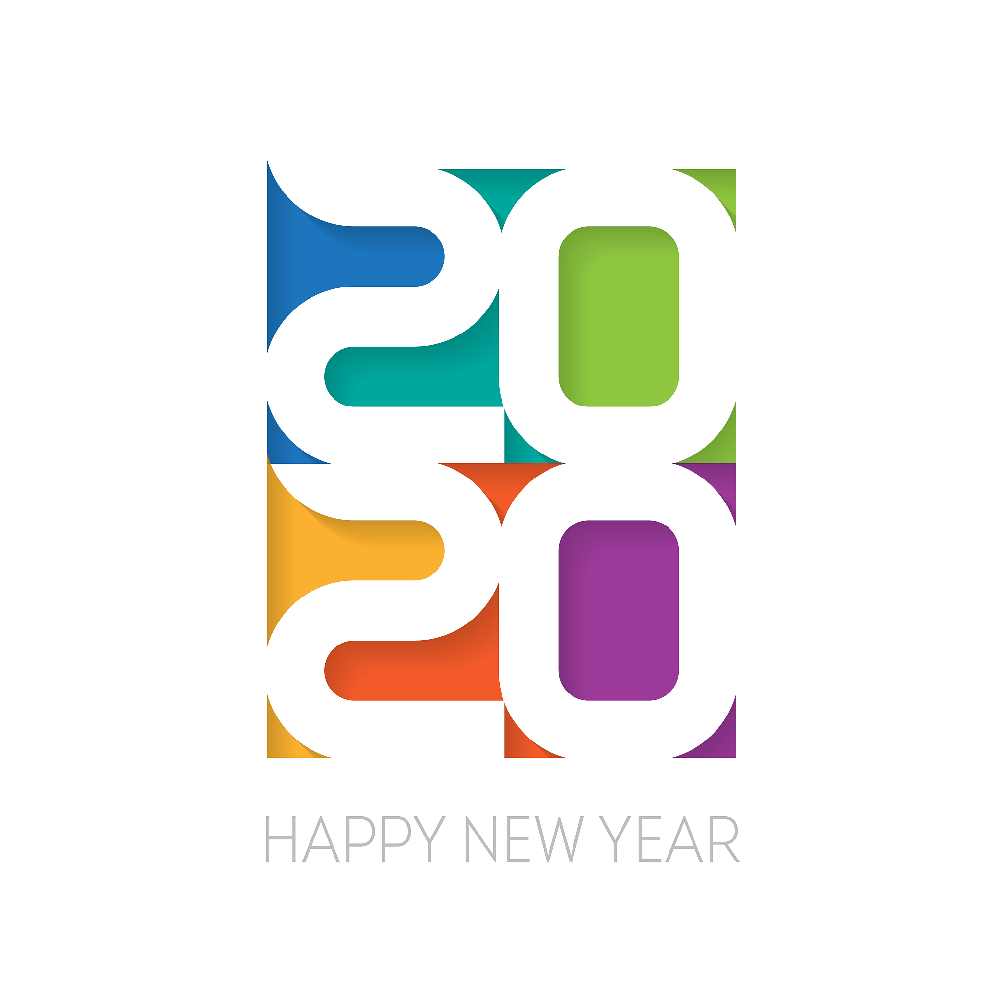 cover of business diary for 2020 with wishes. vector brochure or