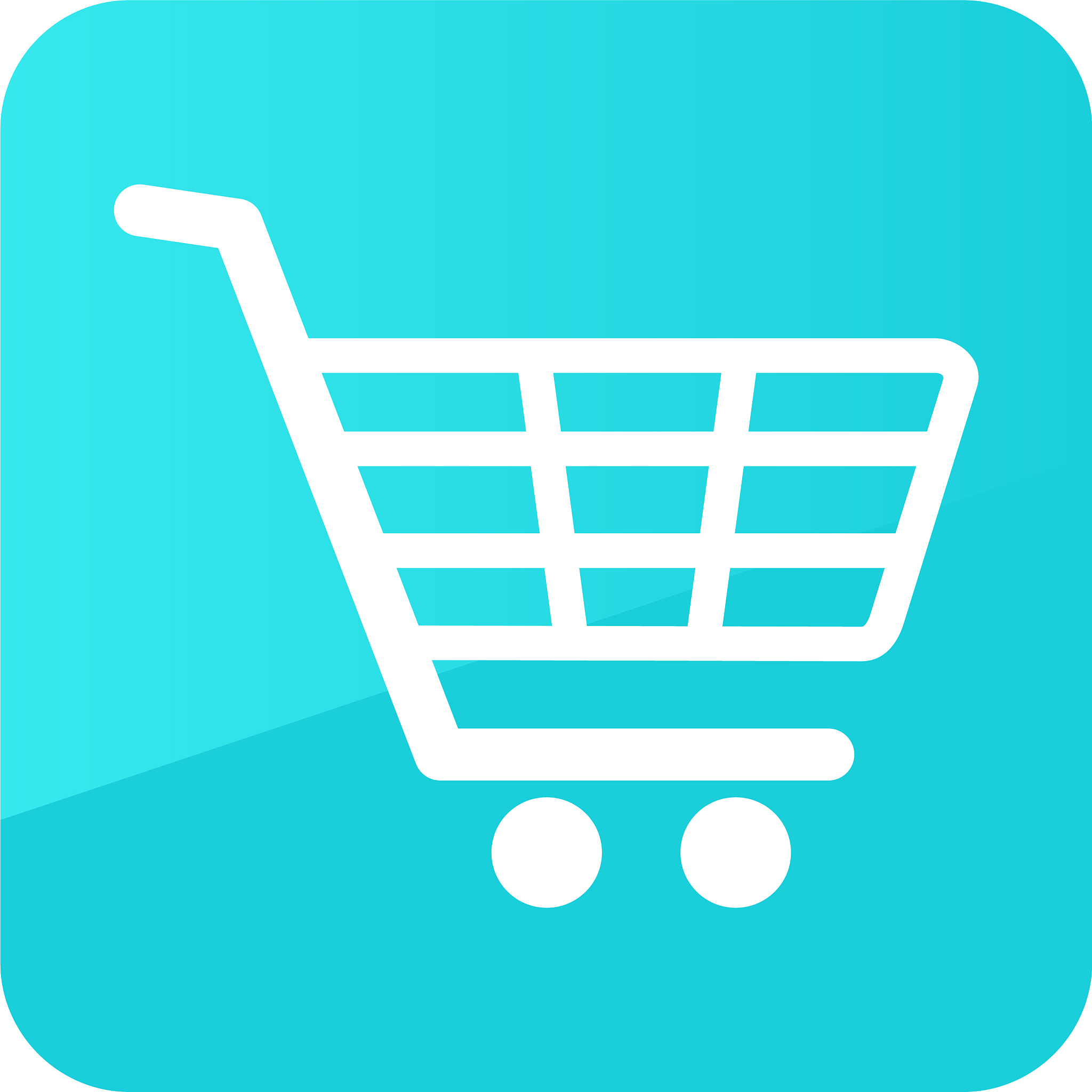 shopping mall cart isolated icon