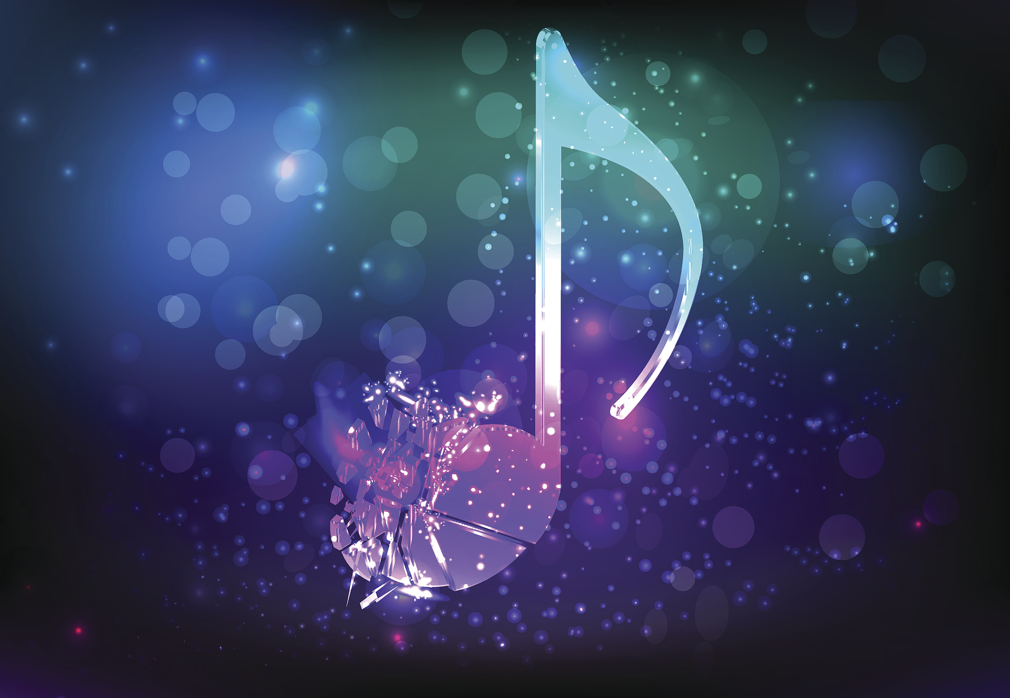 shatterred musical note