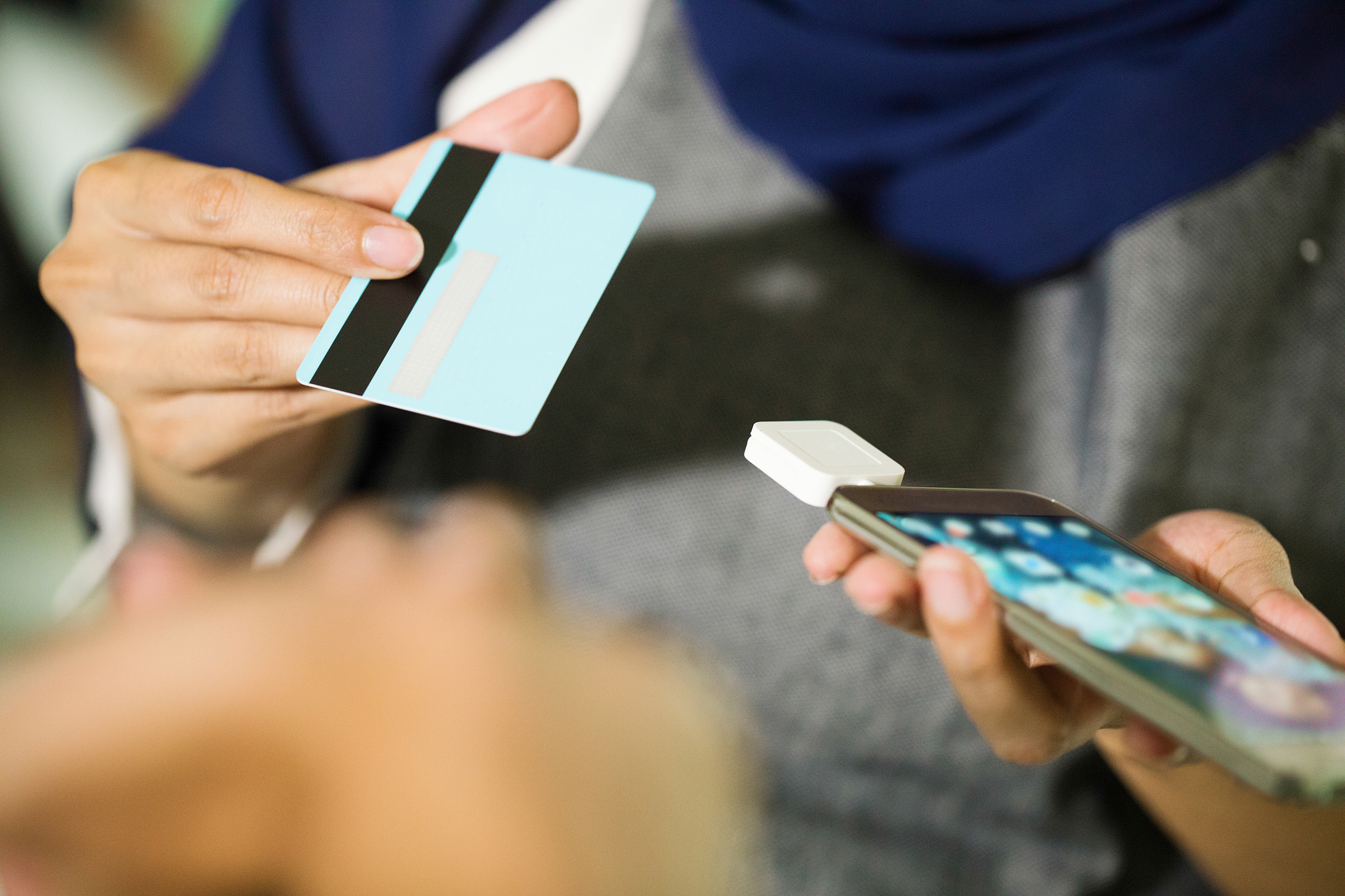 credit card payment on smart phone