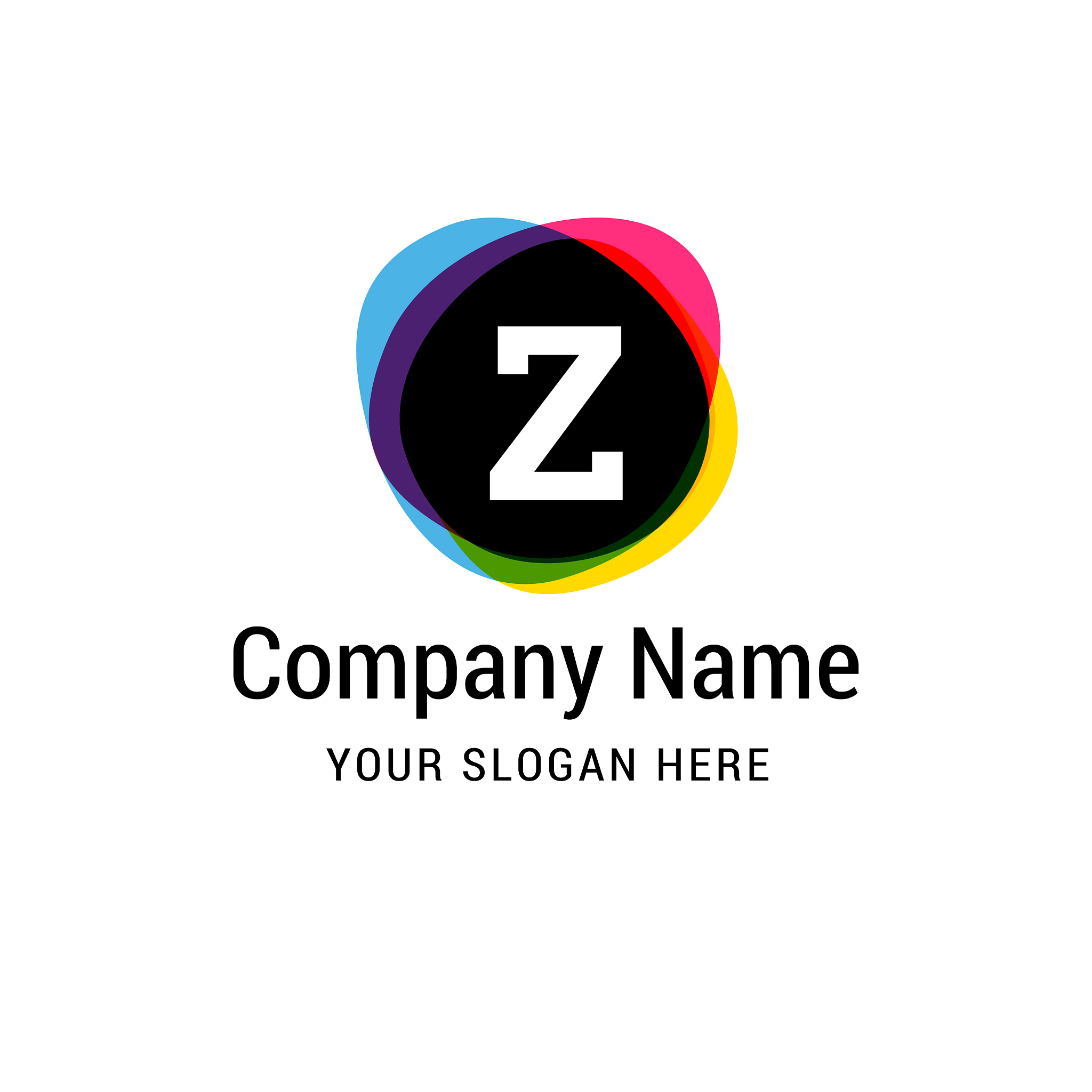 alphabetical logo design with creative typography