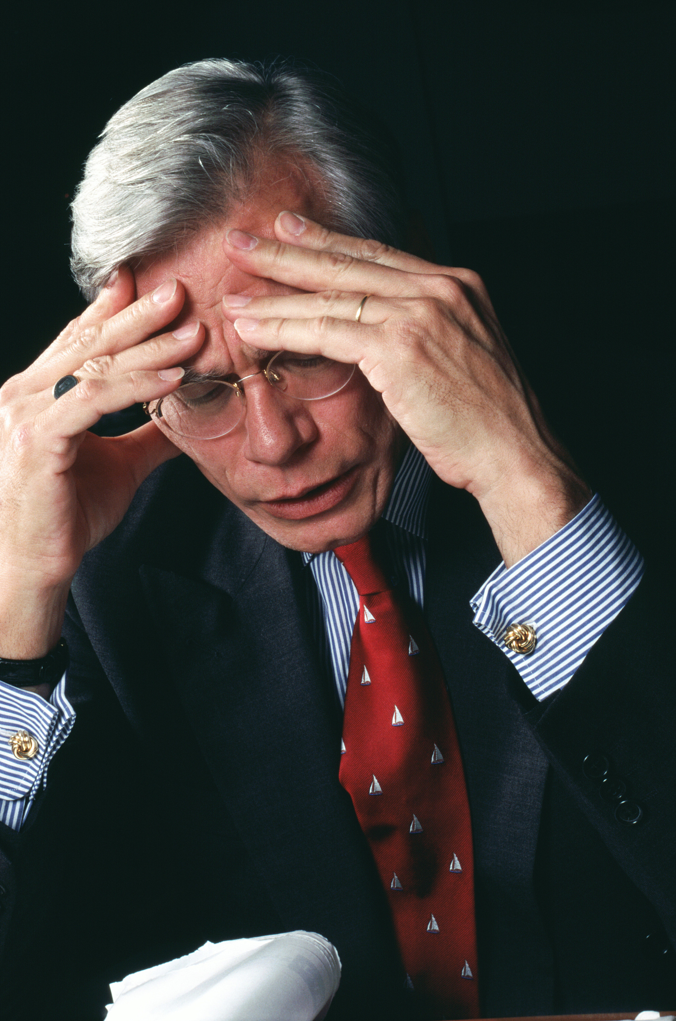 depressed businessman