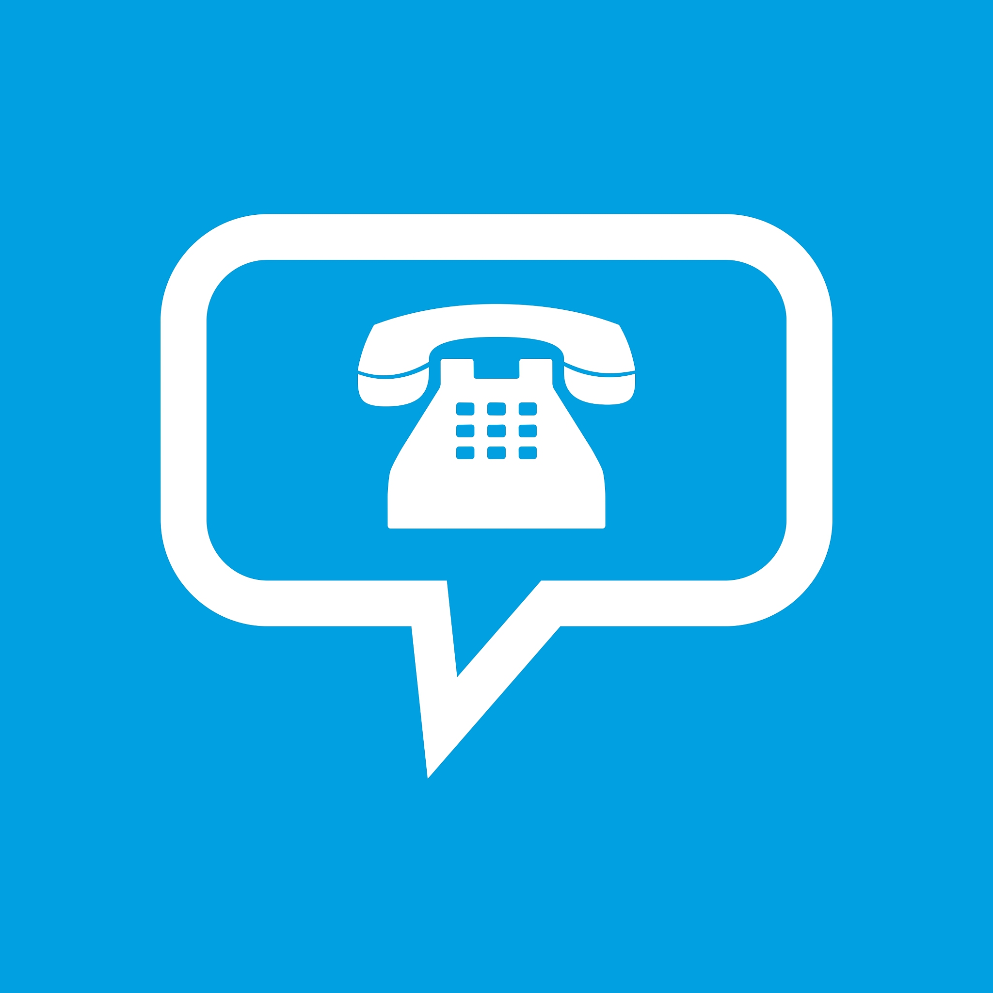 phone white icon