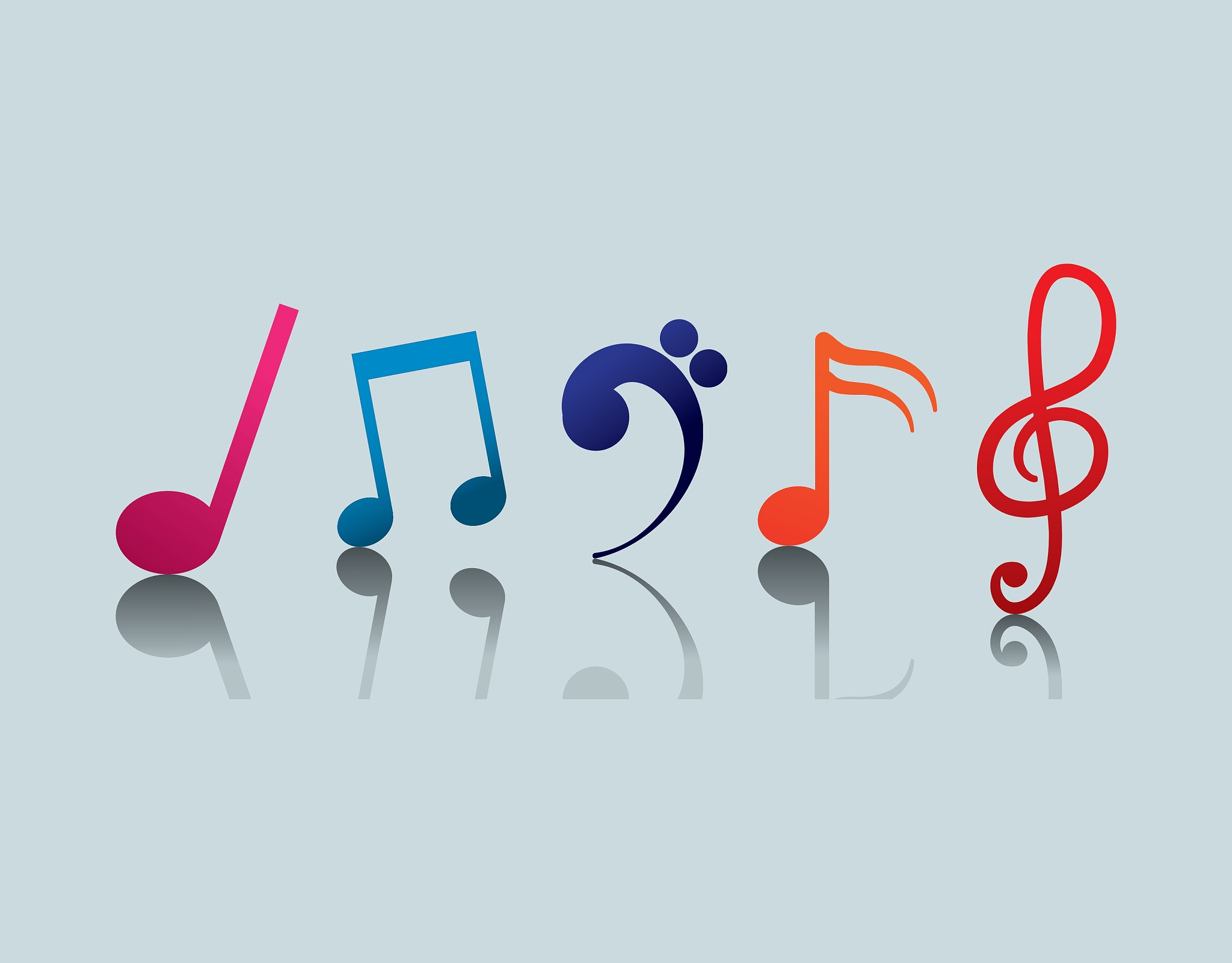 music notes sound art