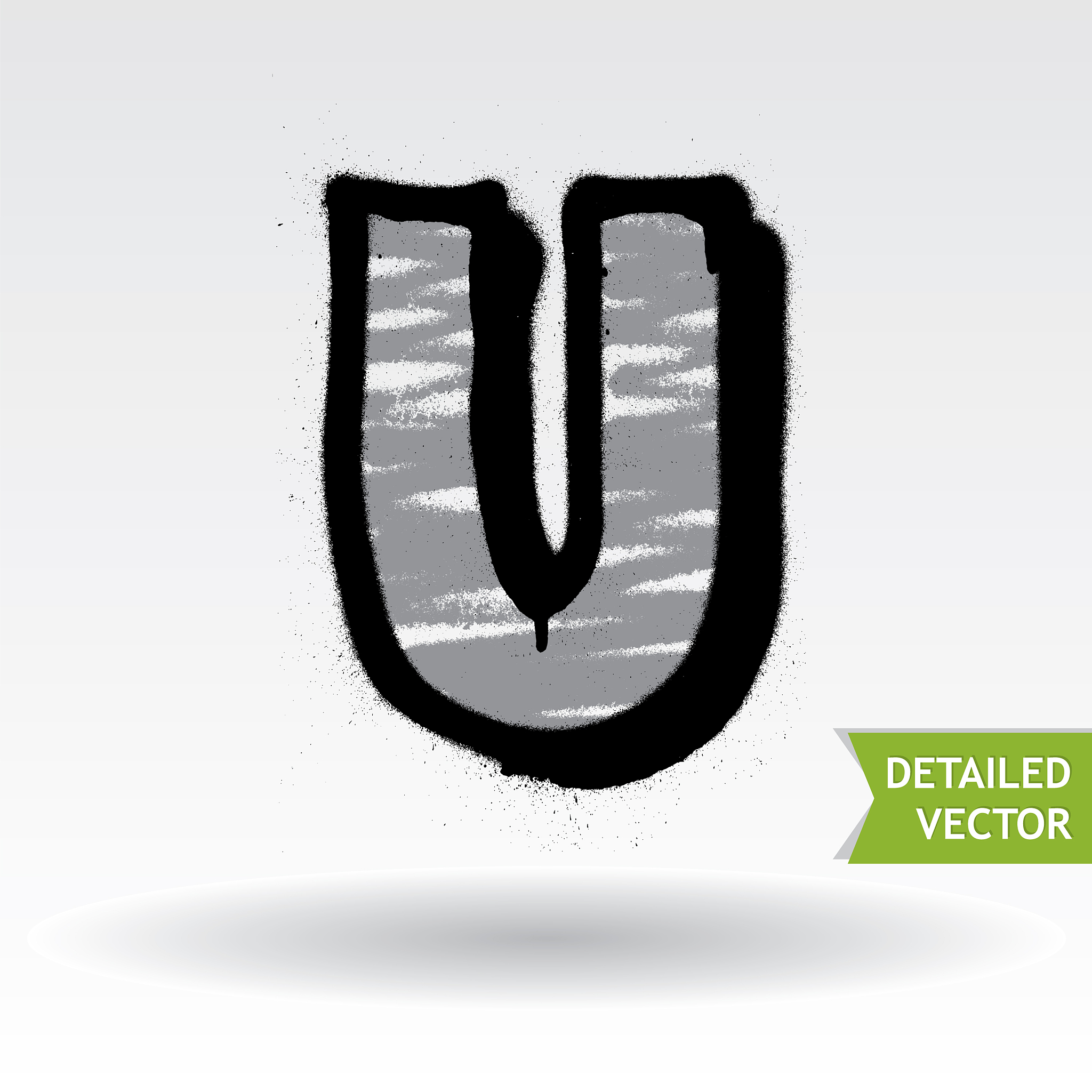 graffiti alphabet highly detailed font