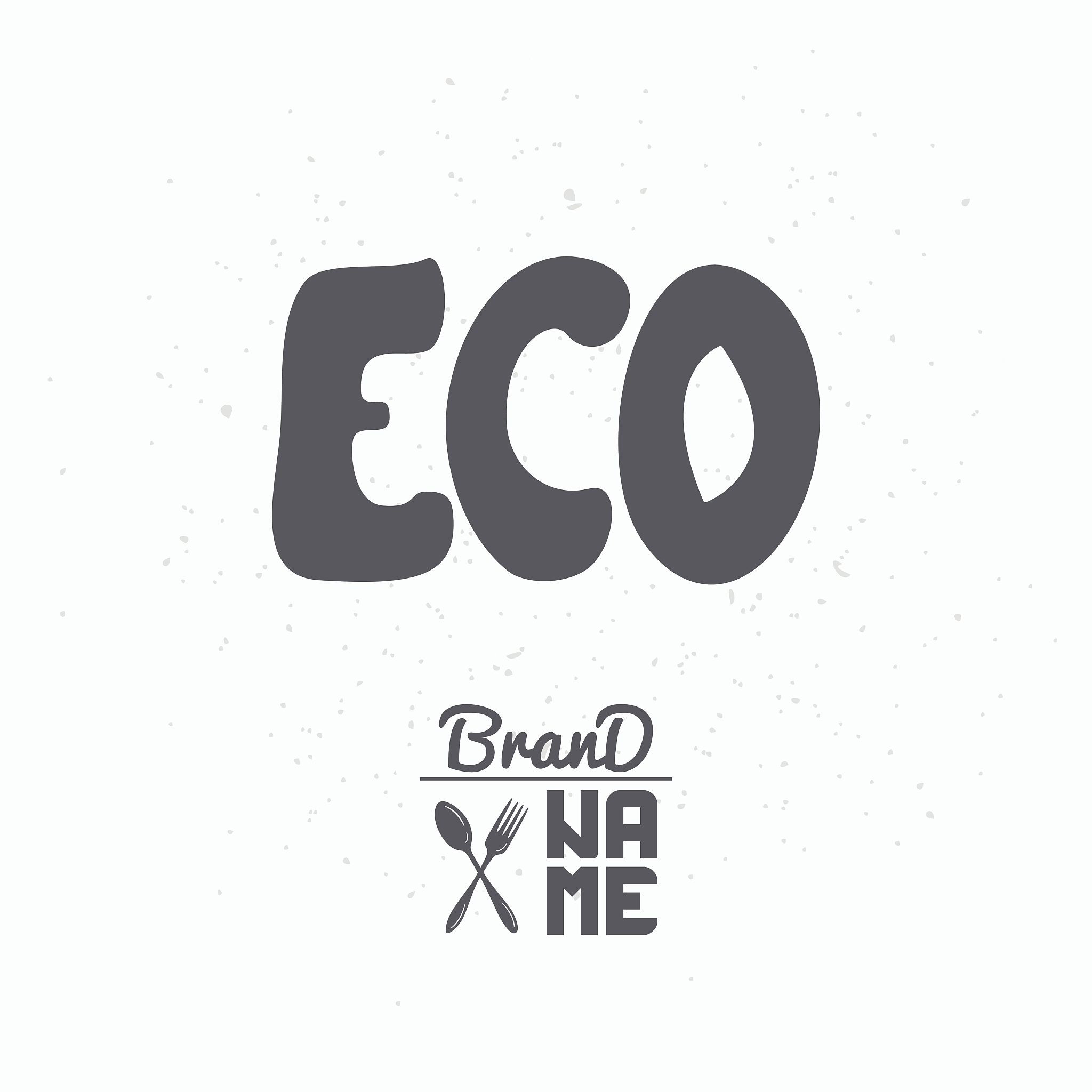 hand drawn sign eco