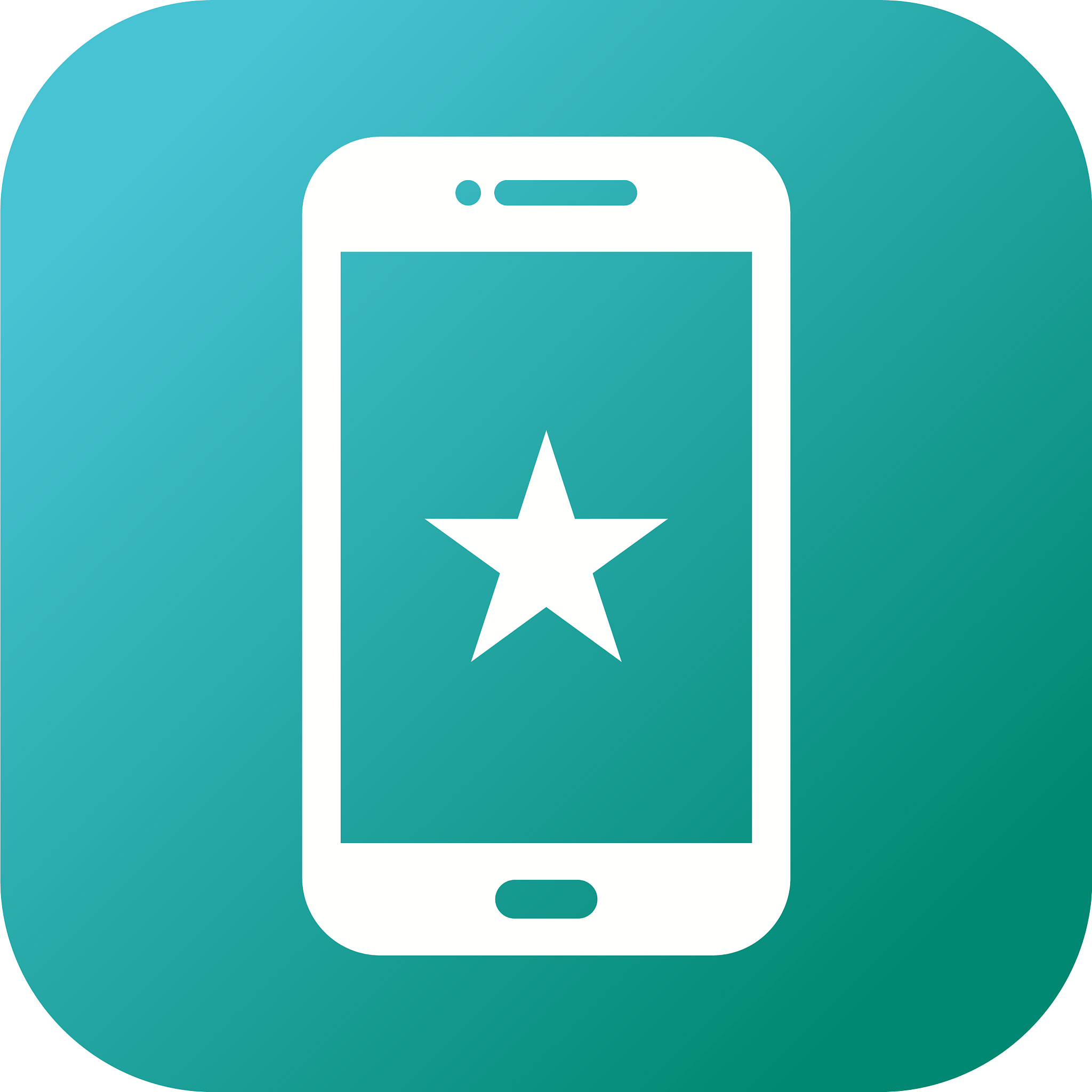 unique starred glyph icon
