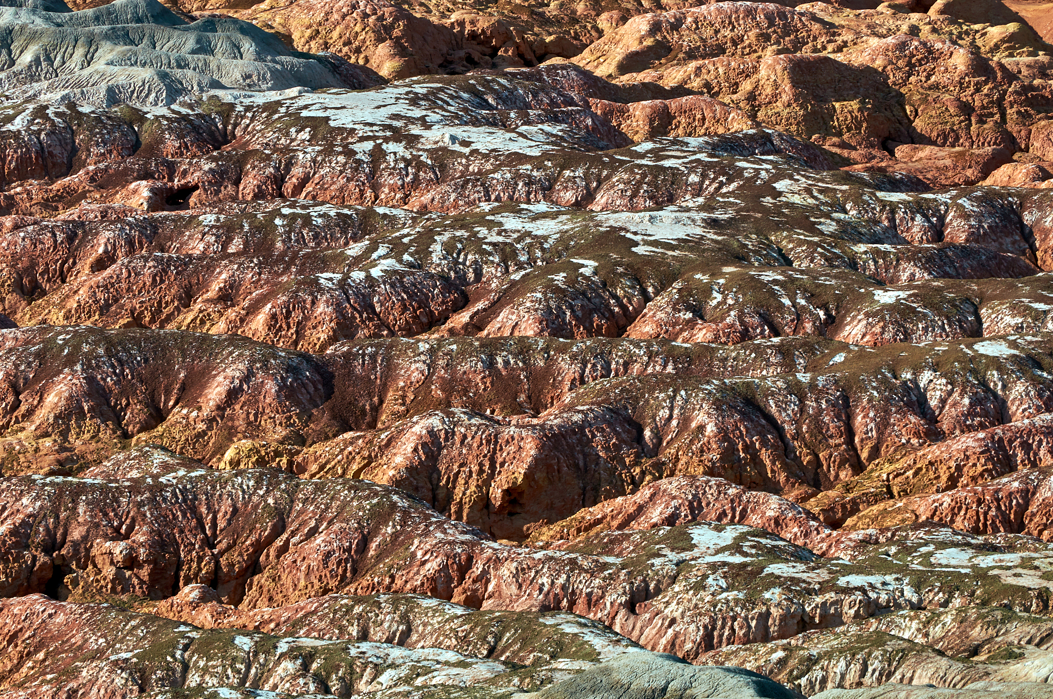 chalk mountains.