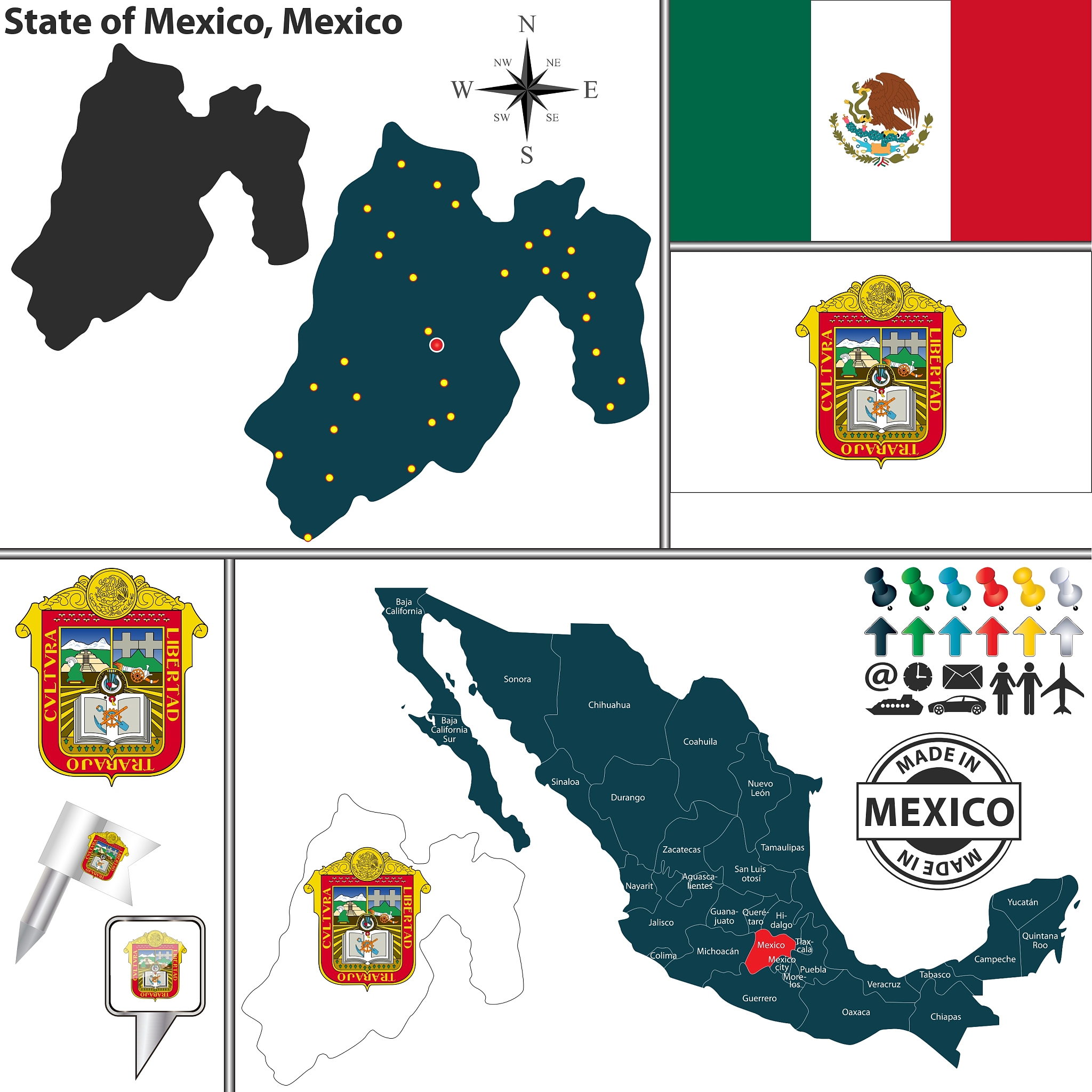 map of mexico