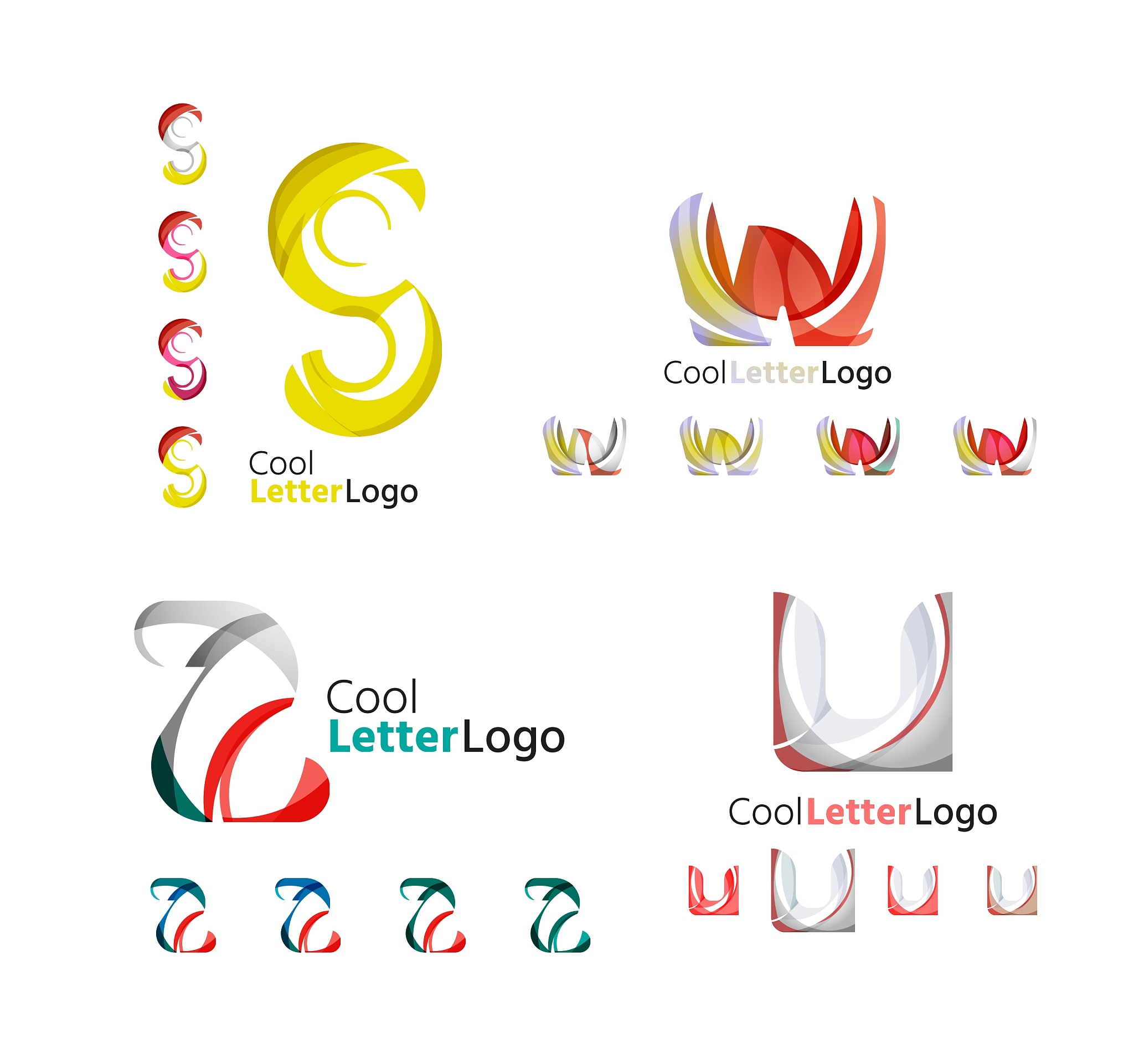 letter business emblem collection