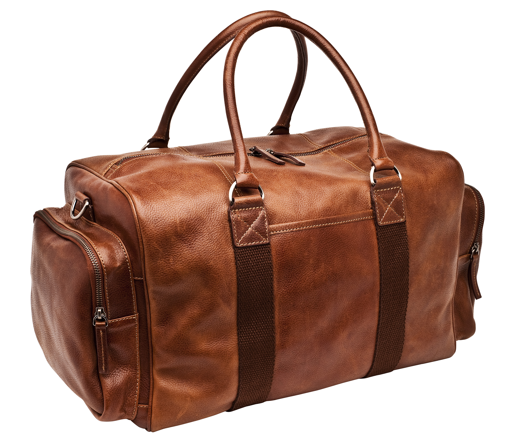 luxury brown leather bag
