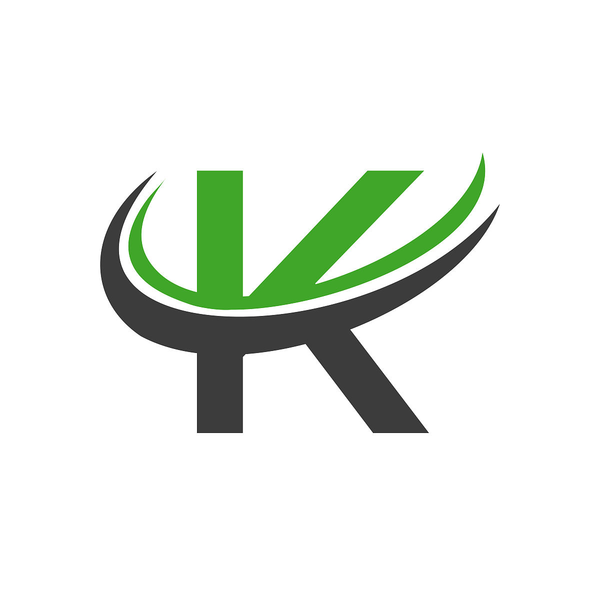 初始k字母字母标志设计矢量格式.k标志为商业和公司身份,现代,扁平和