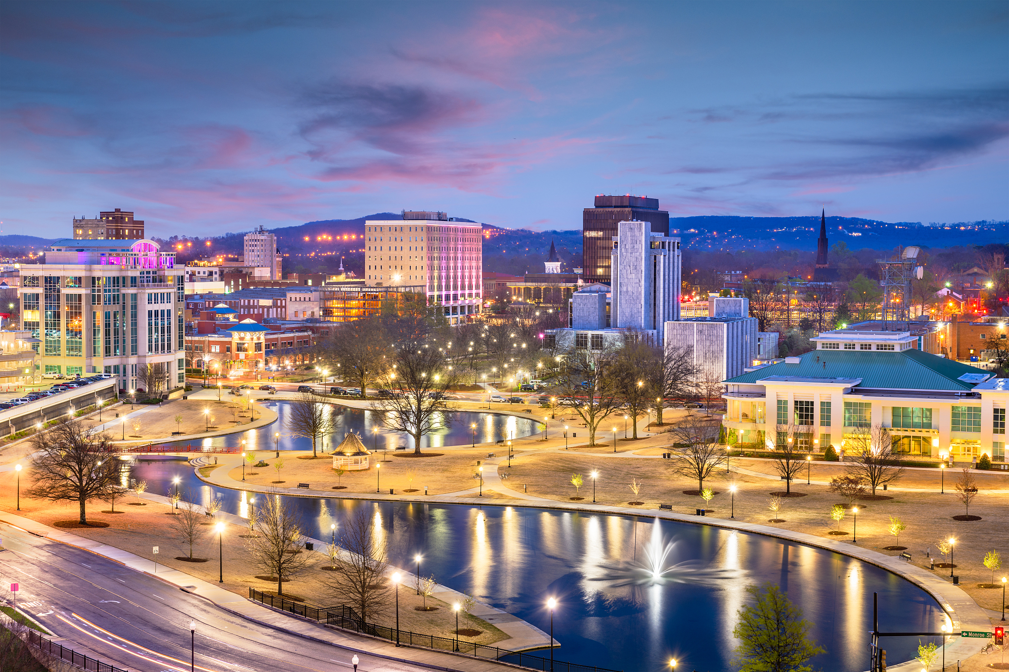 huntsville, alabama, usa skyline