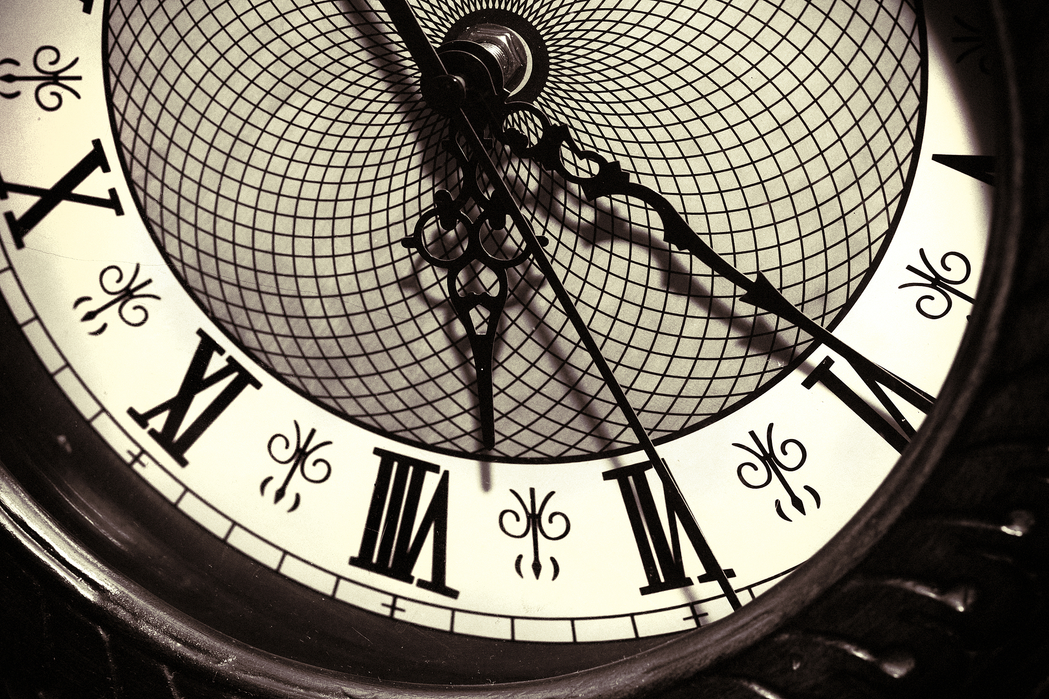 retro abstract industrial vintage technology clock
