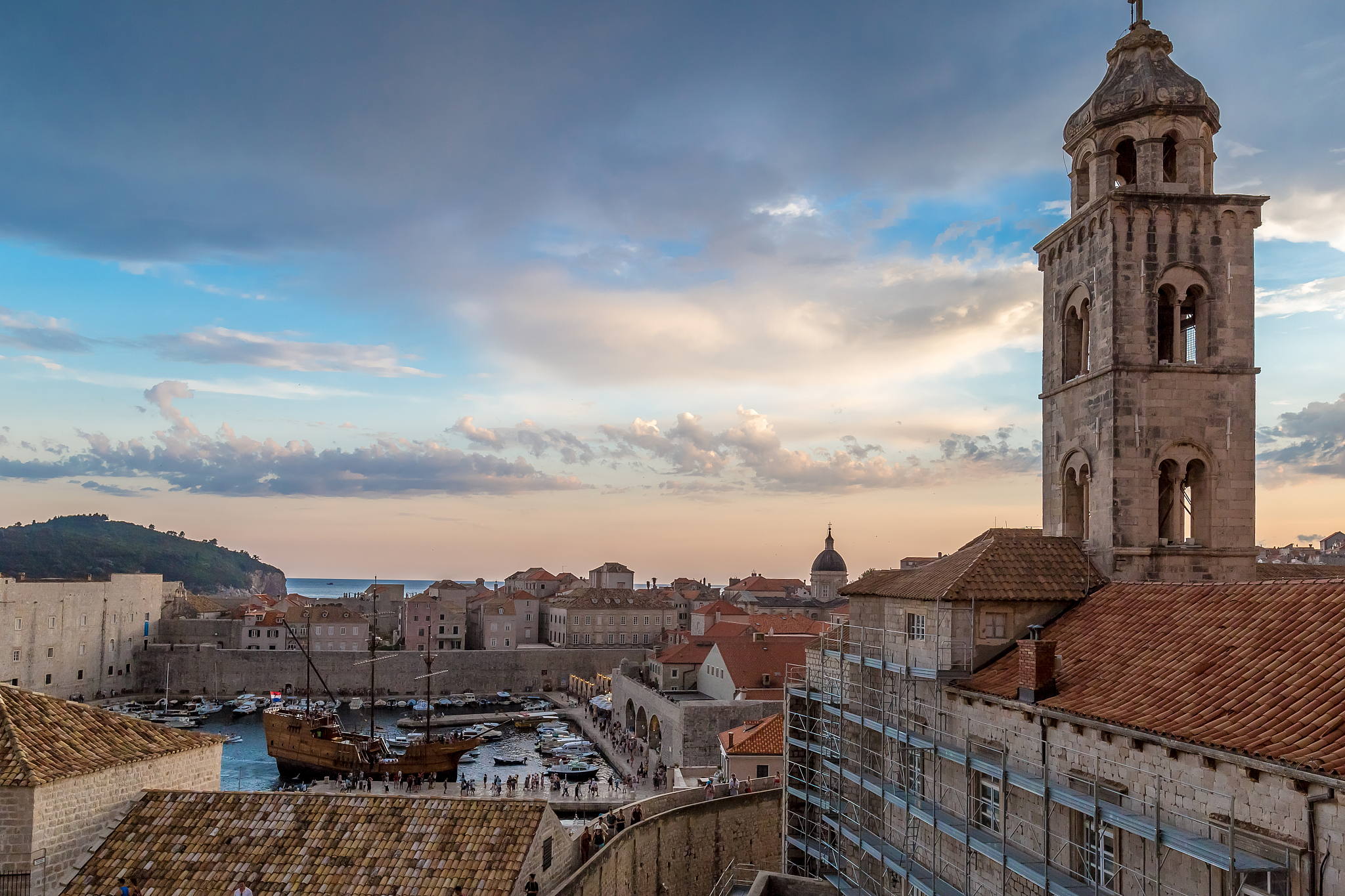 view of dubrovnik in summer, croatia