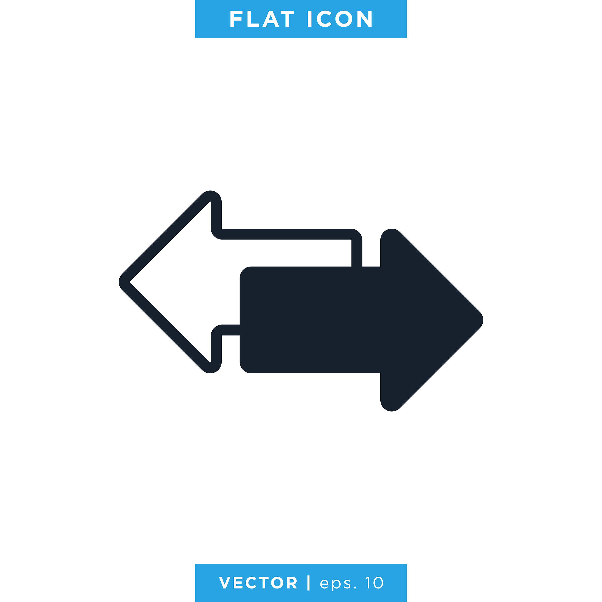 arrow icon vector stock illustration design template.