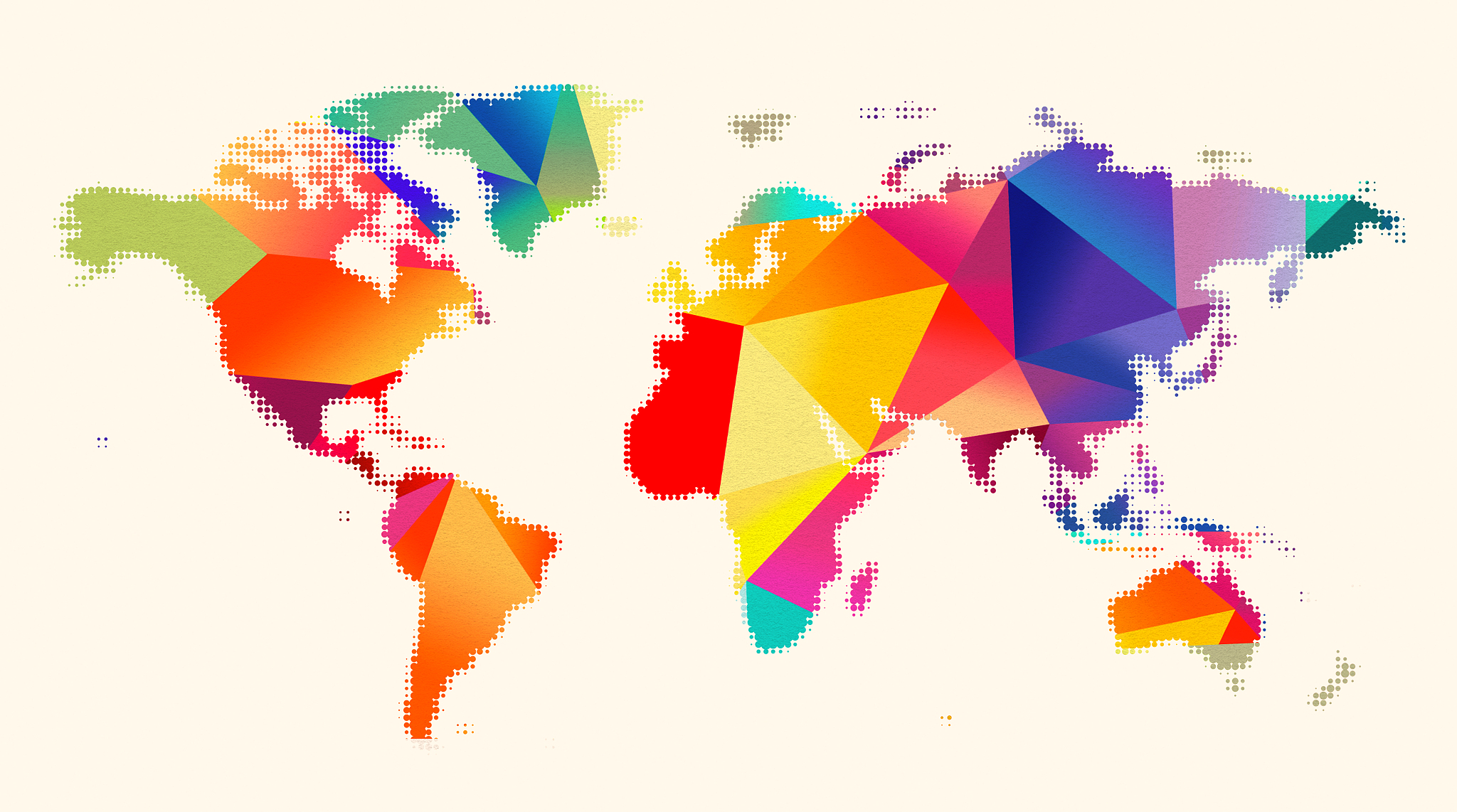 world map colours