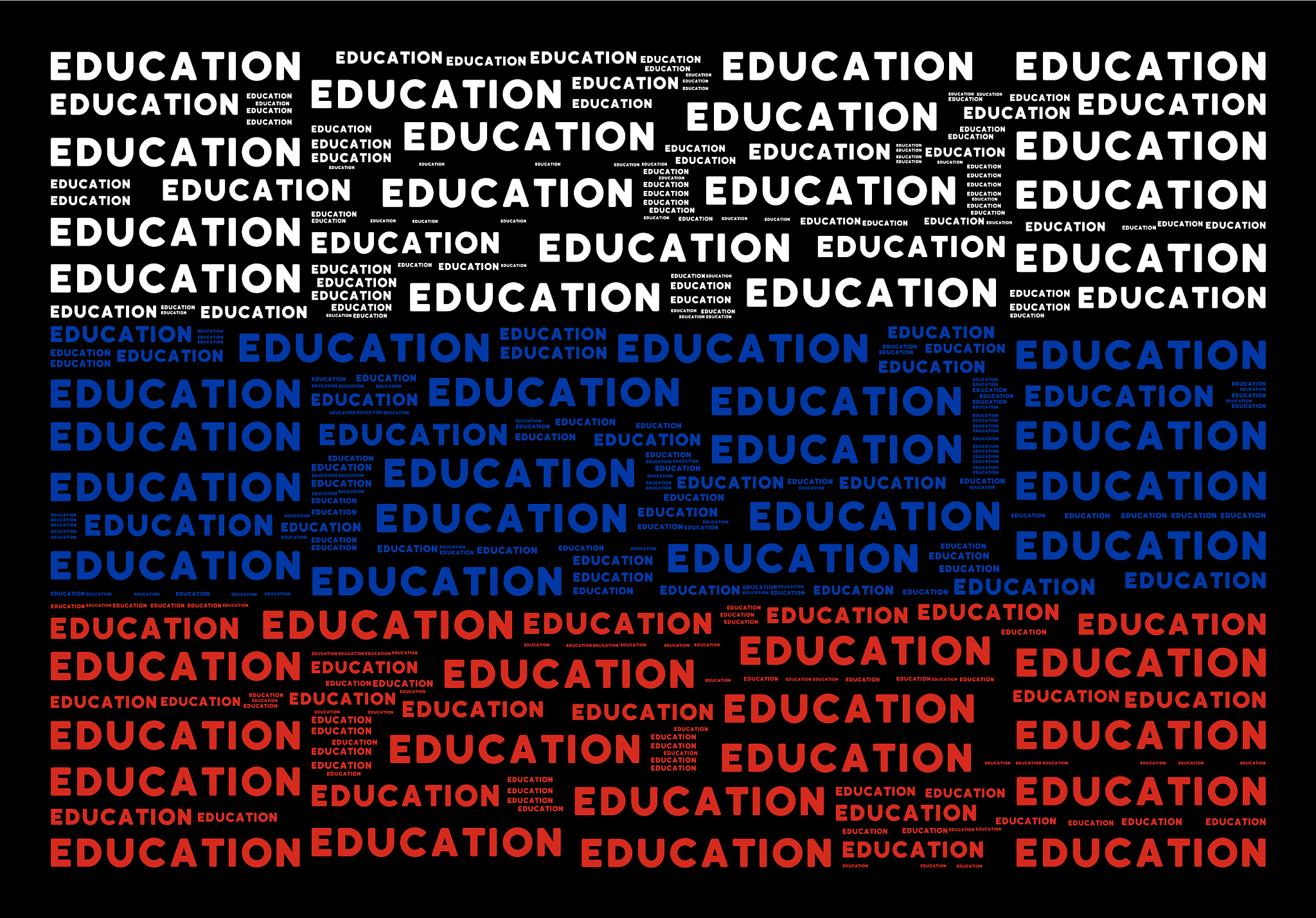 russian flag pattern of education texts