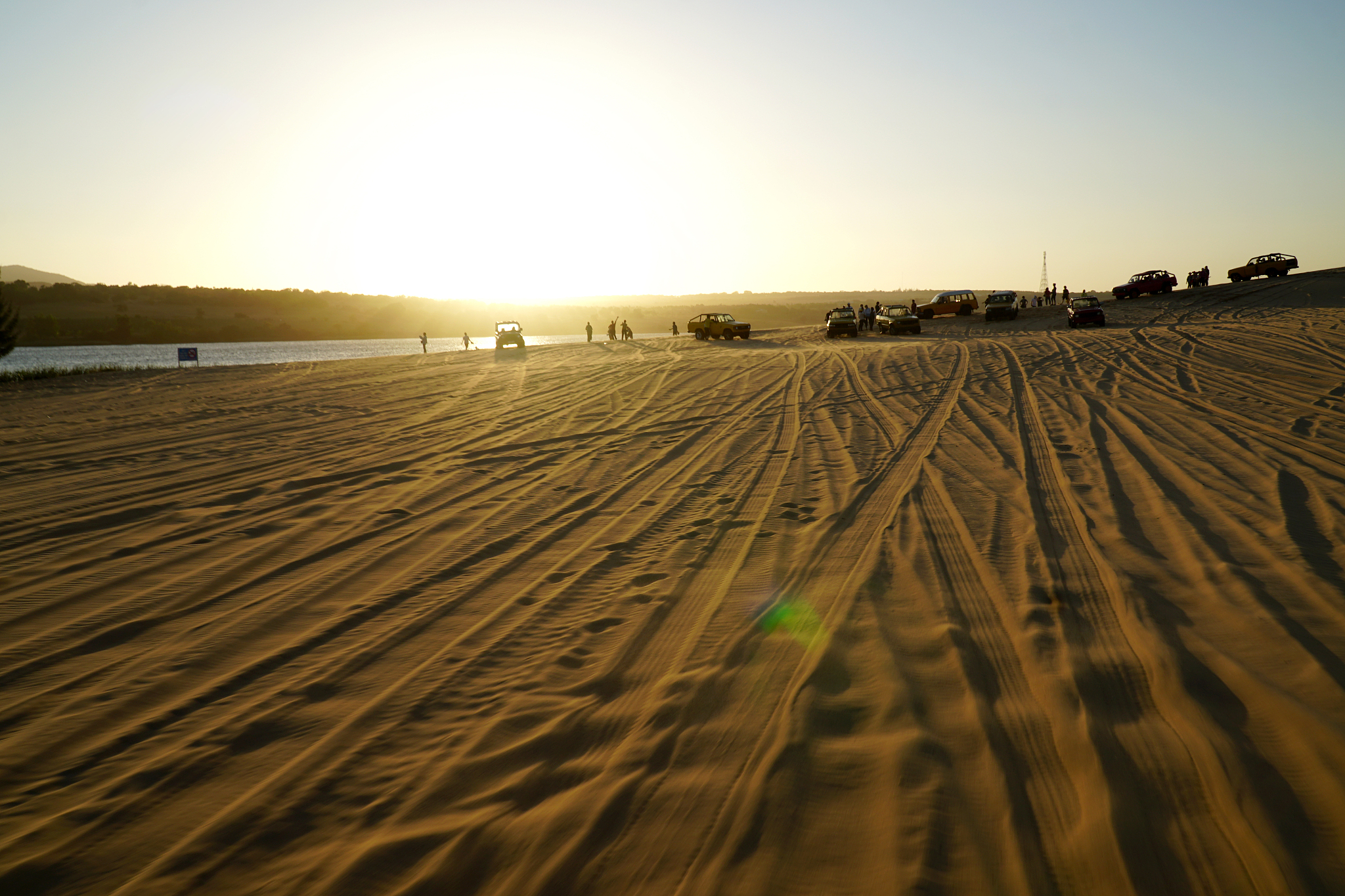 white sand