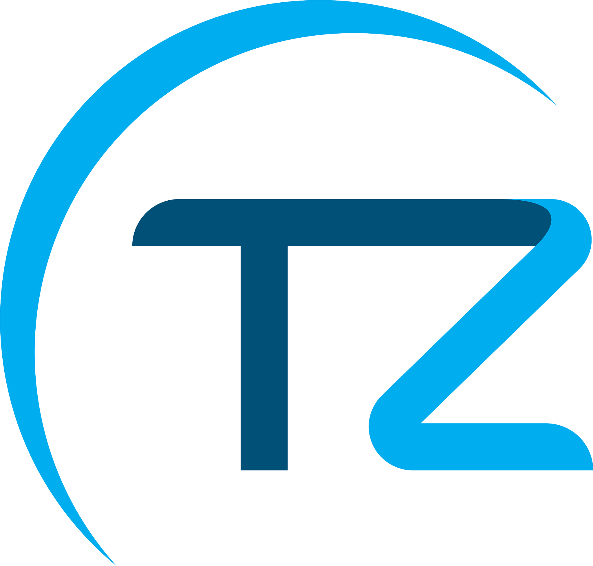 tz letter icon design