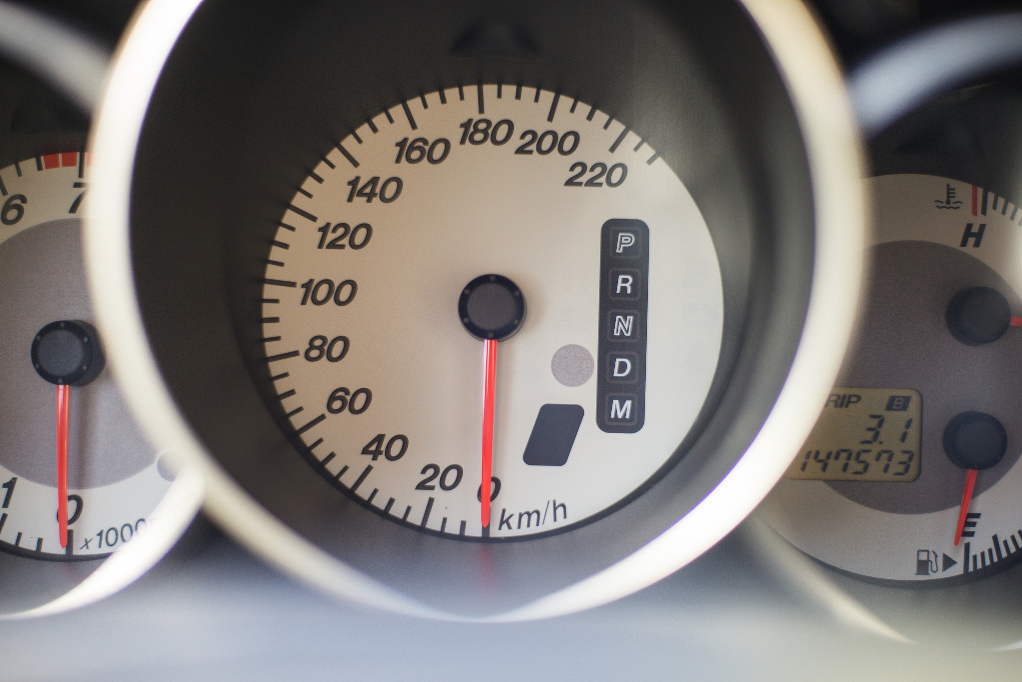 speedometer in the car