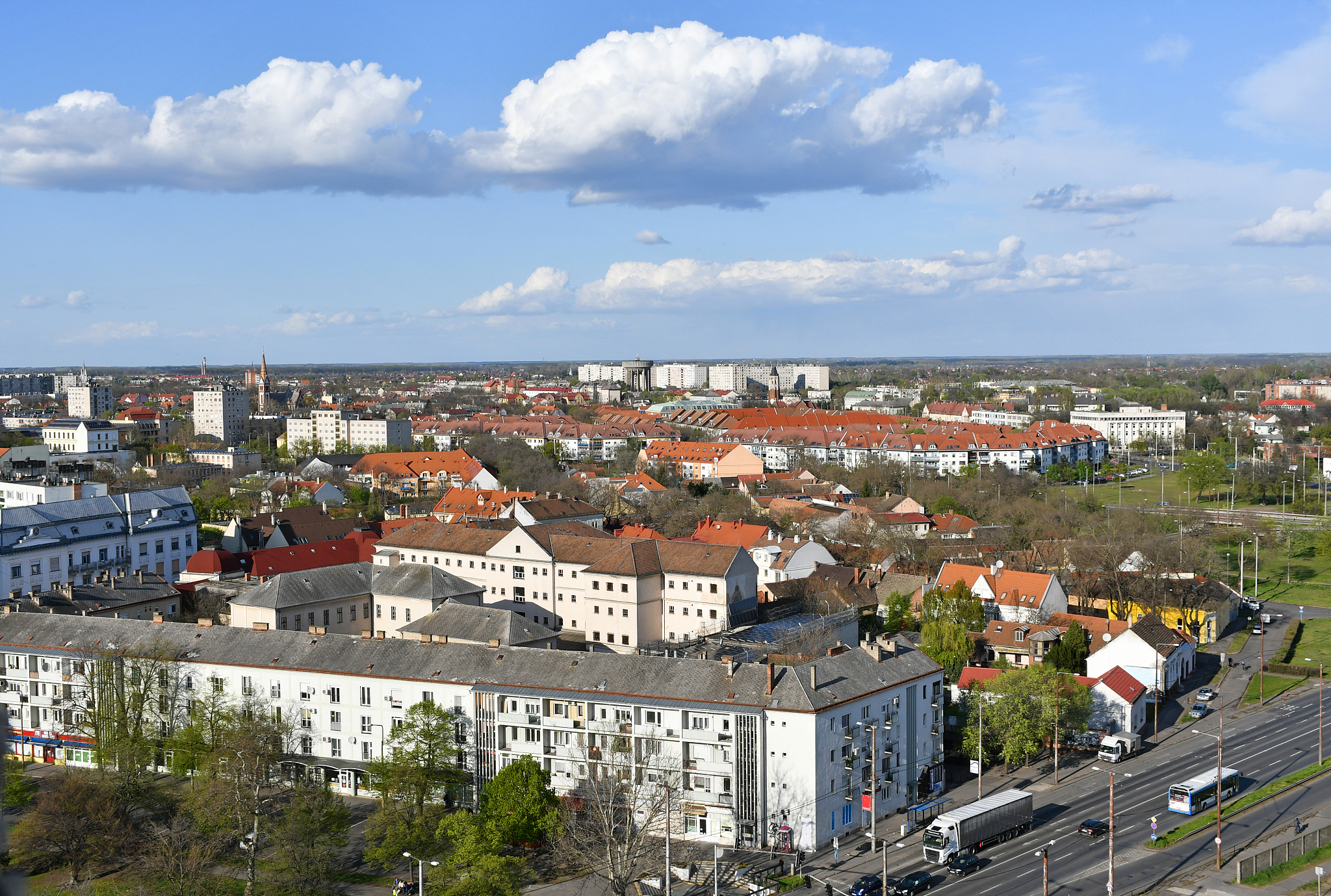 view of debrecen city, hungary