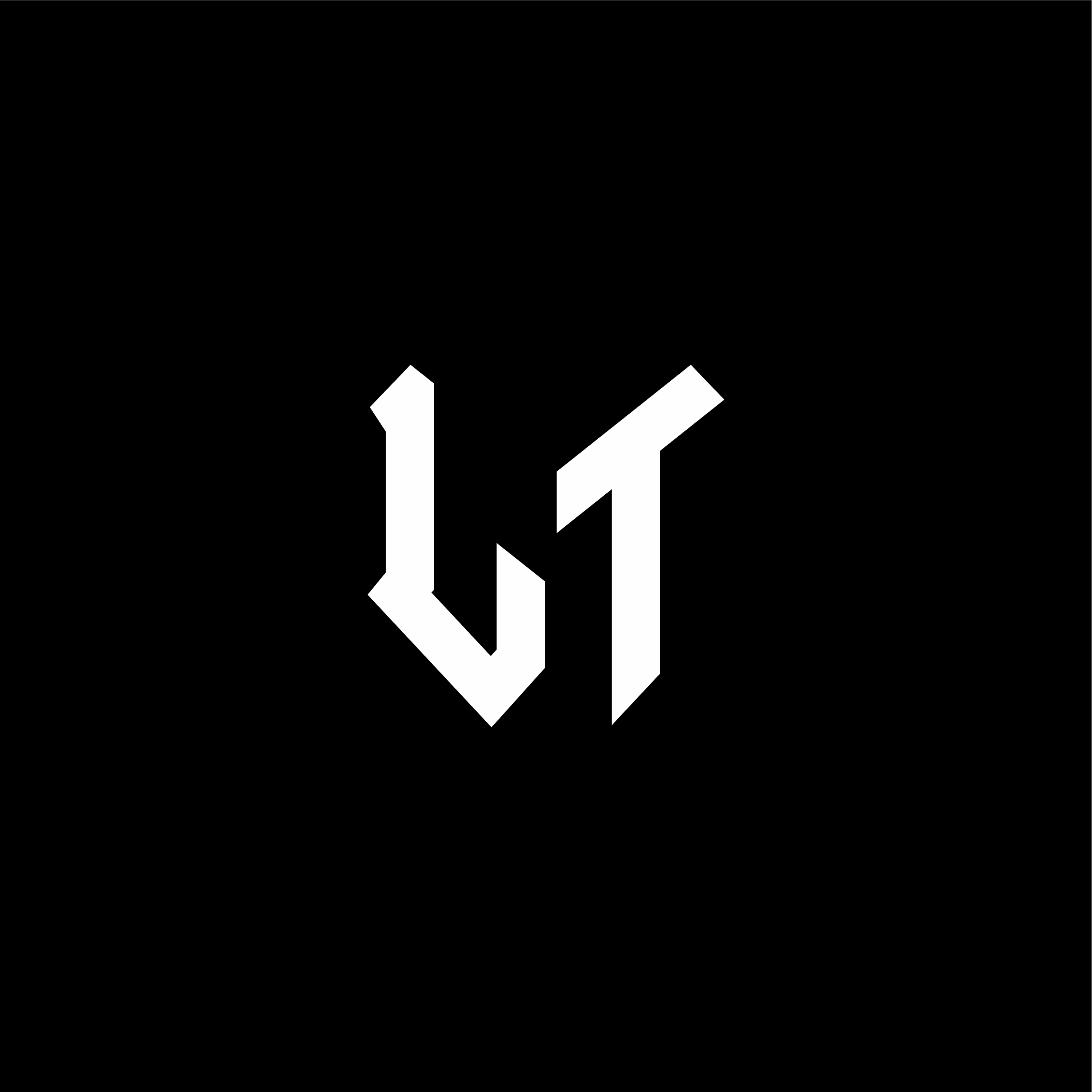lt logo monogram with shield shape design template