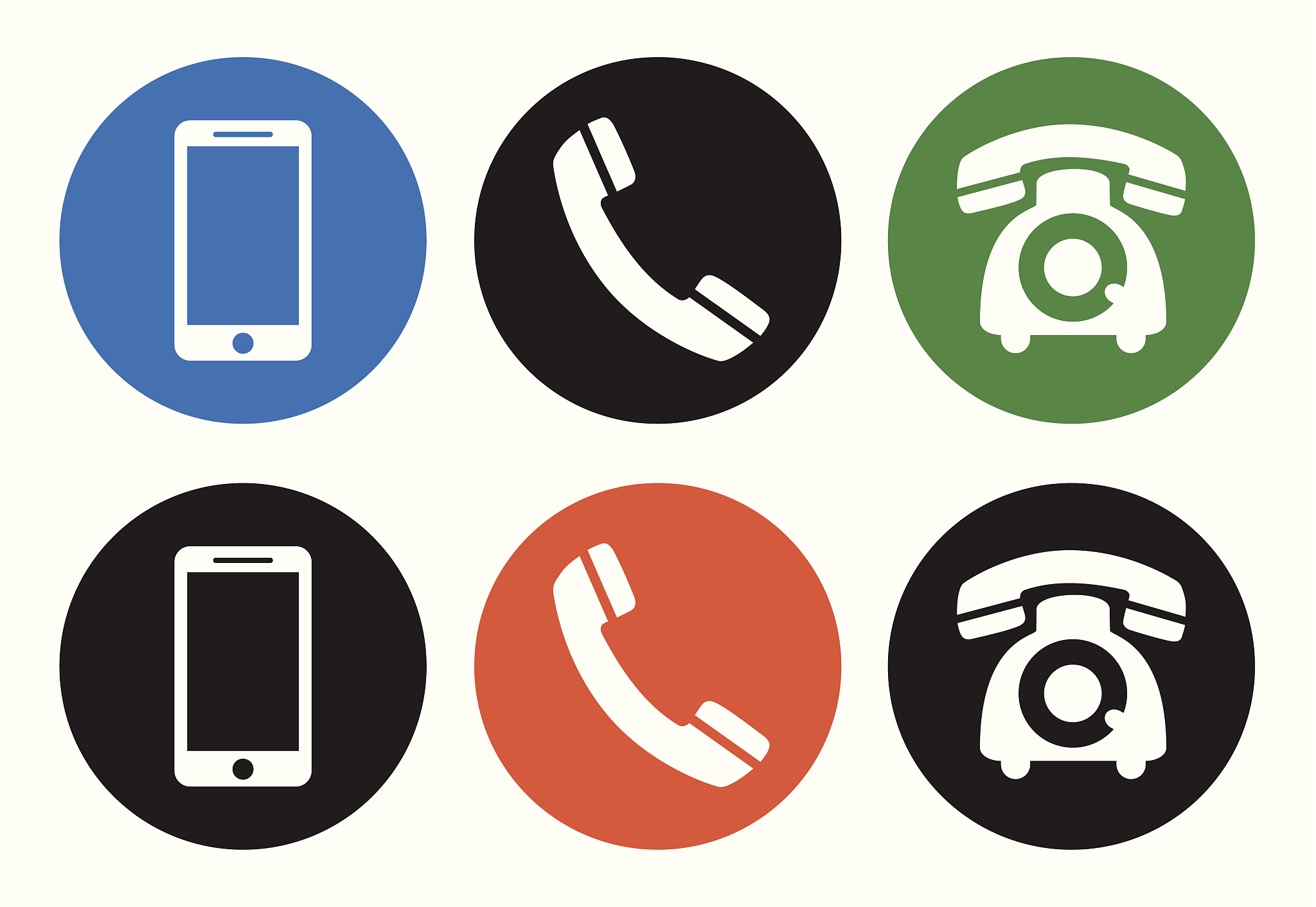 telephone icons