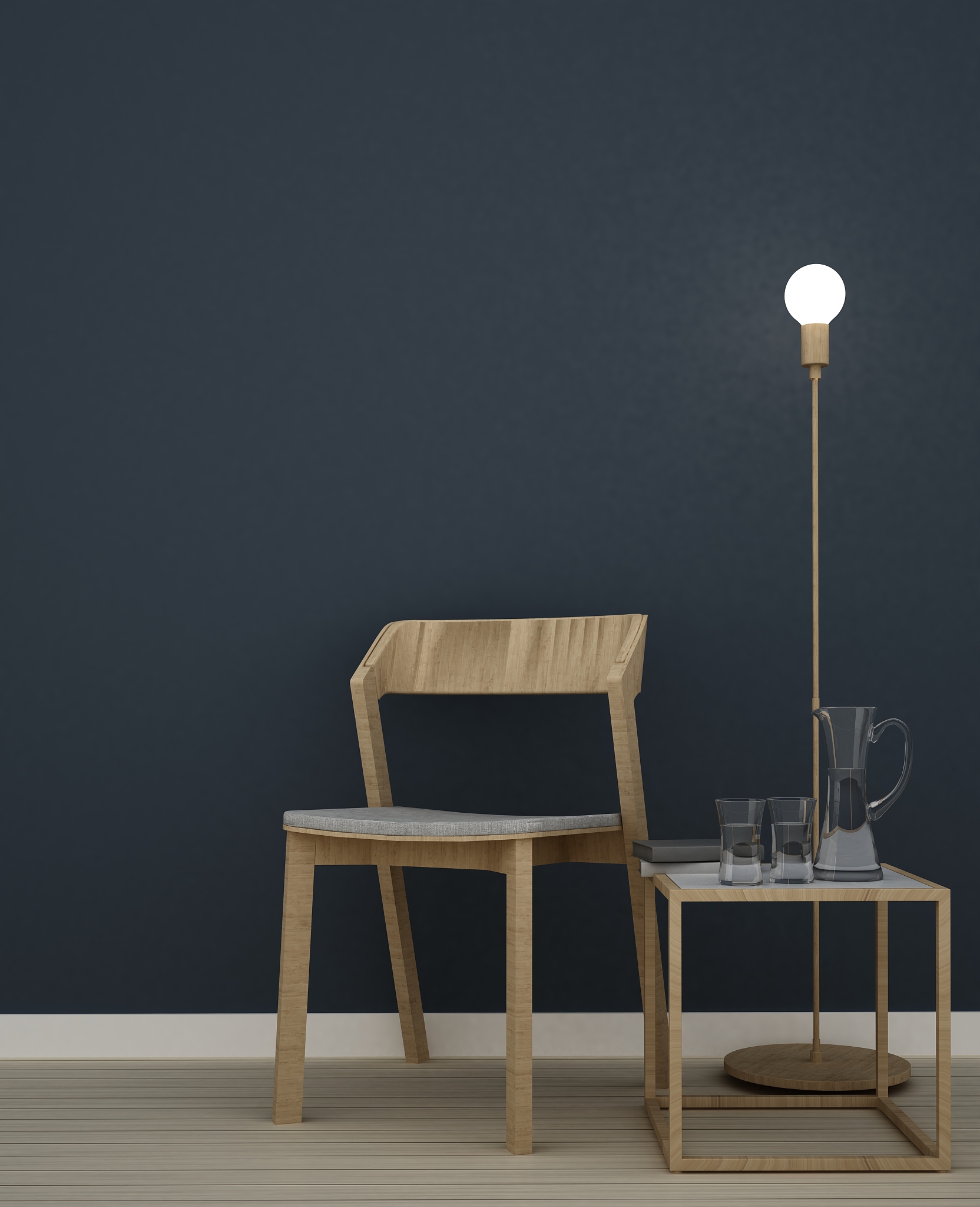 the 3d interior portrait living design interior minimal space in