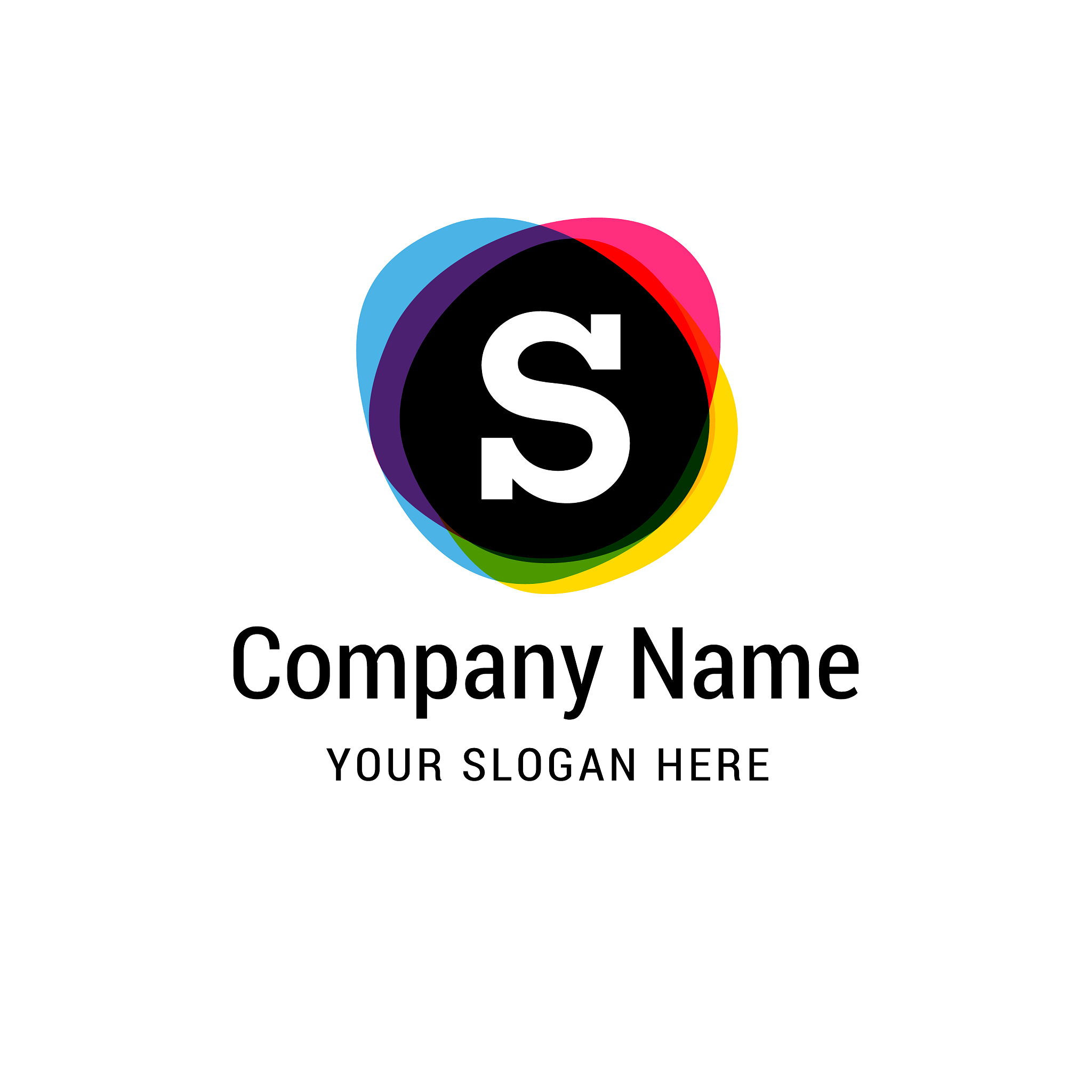 alphabetical logo design with creative typography