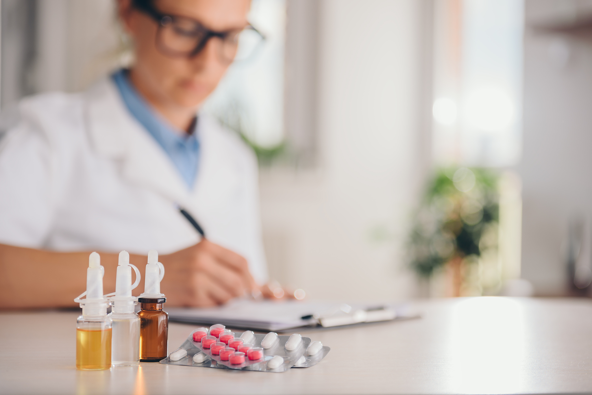 medical supplies on table