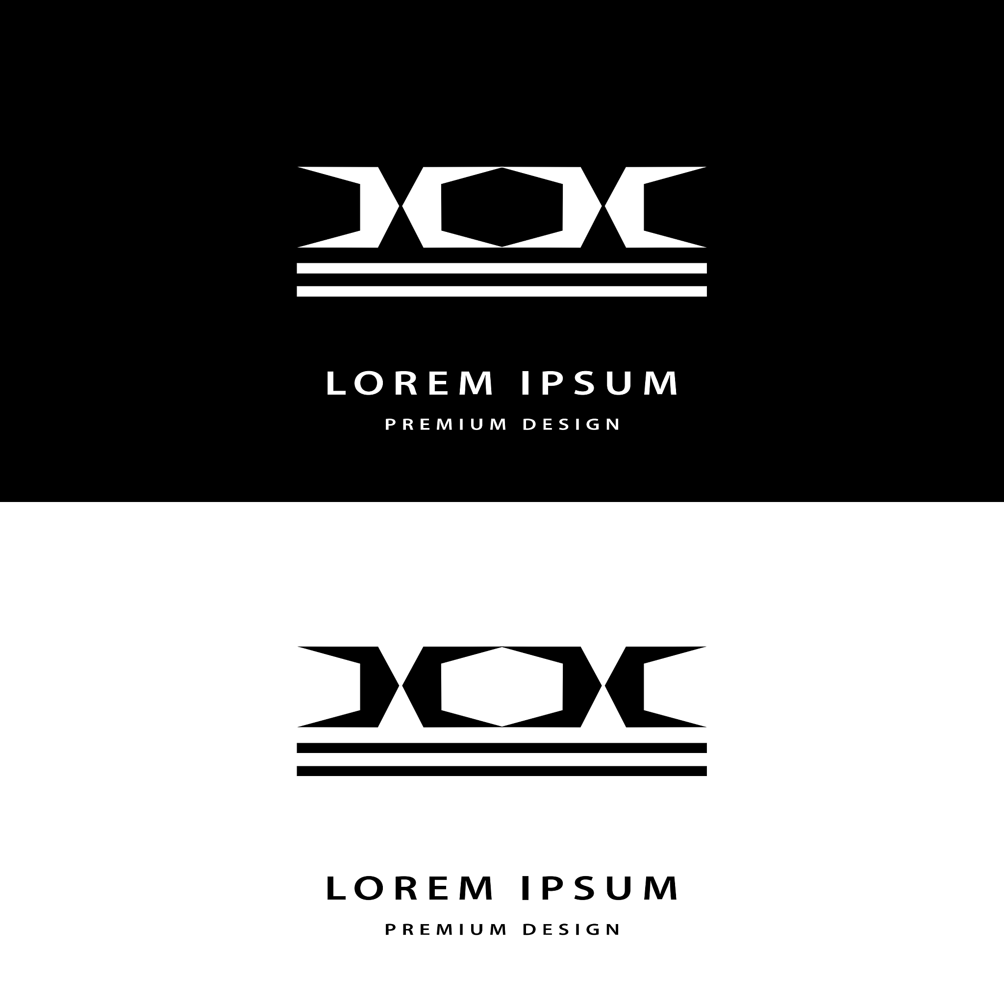 creative icon monogram design elements with