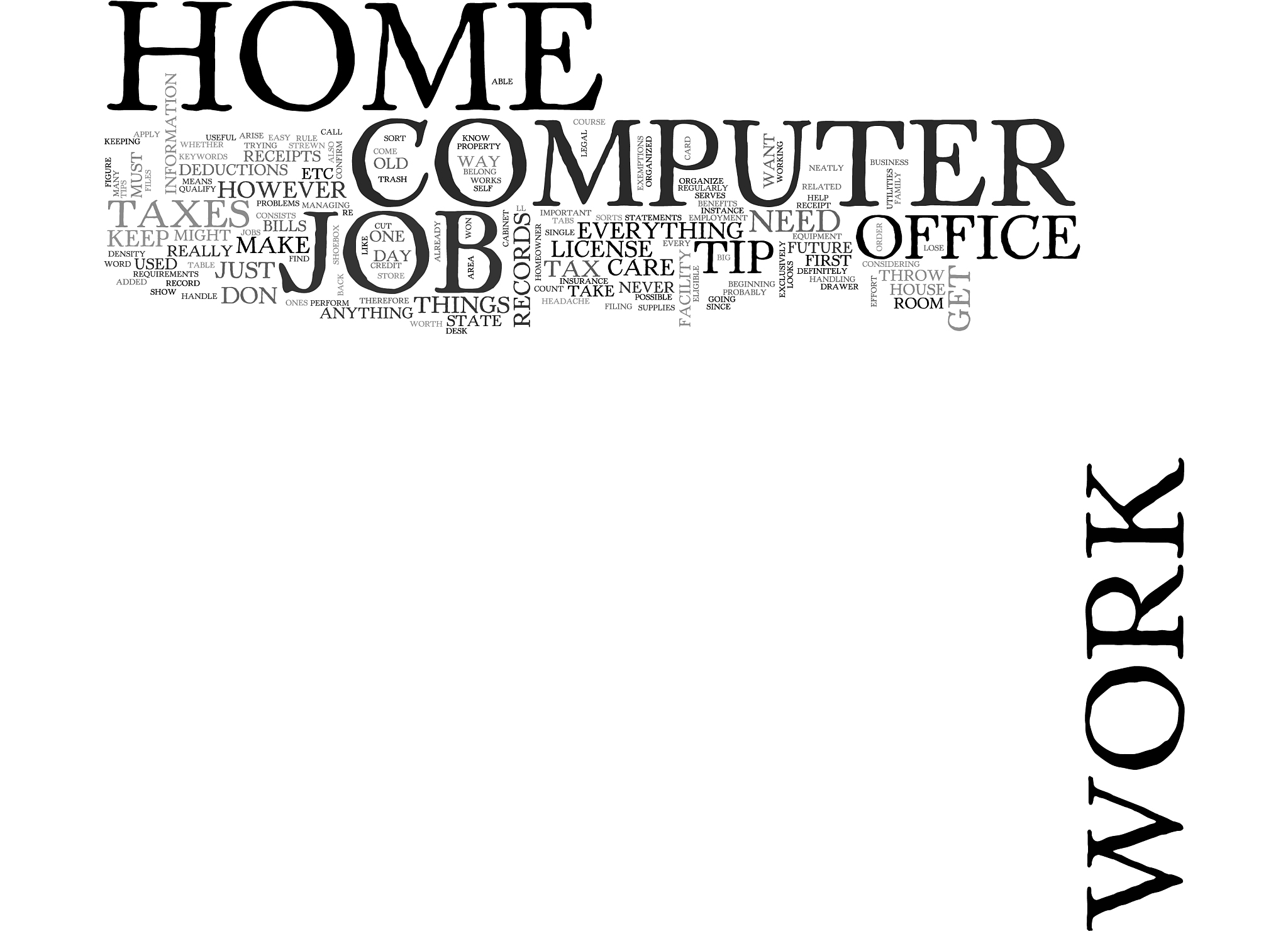 work at home computer jobs text word cloud concept