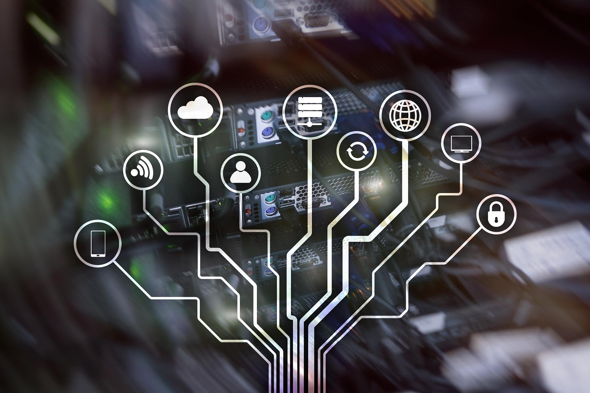 iot, internet of things, telecommunication concept.