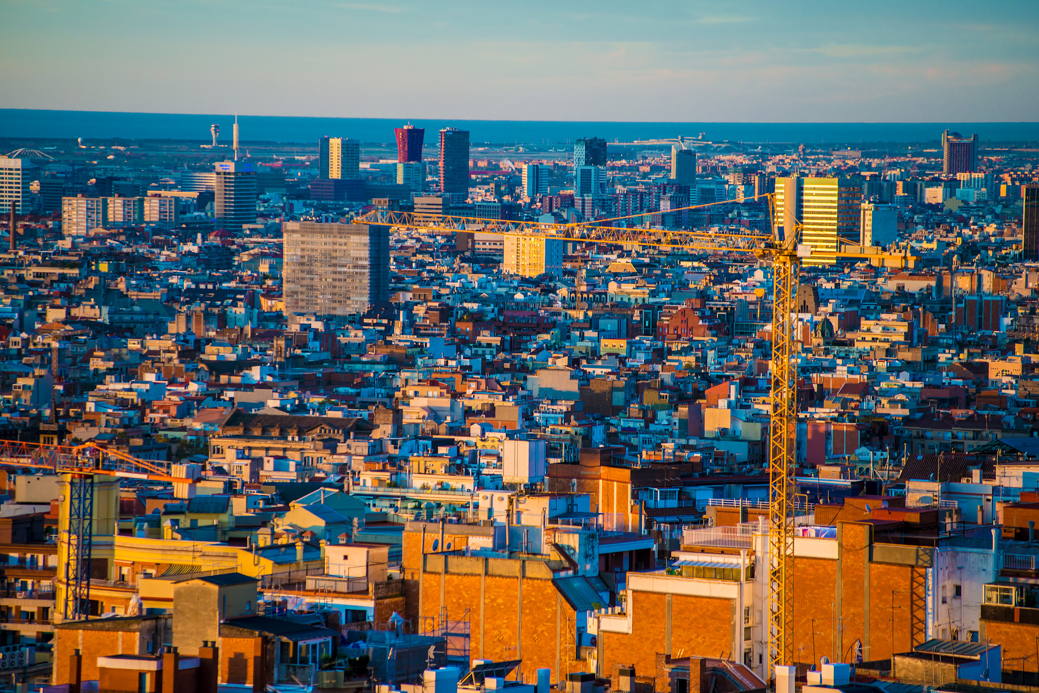 city view of barcelona, spain