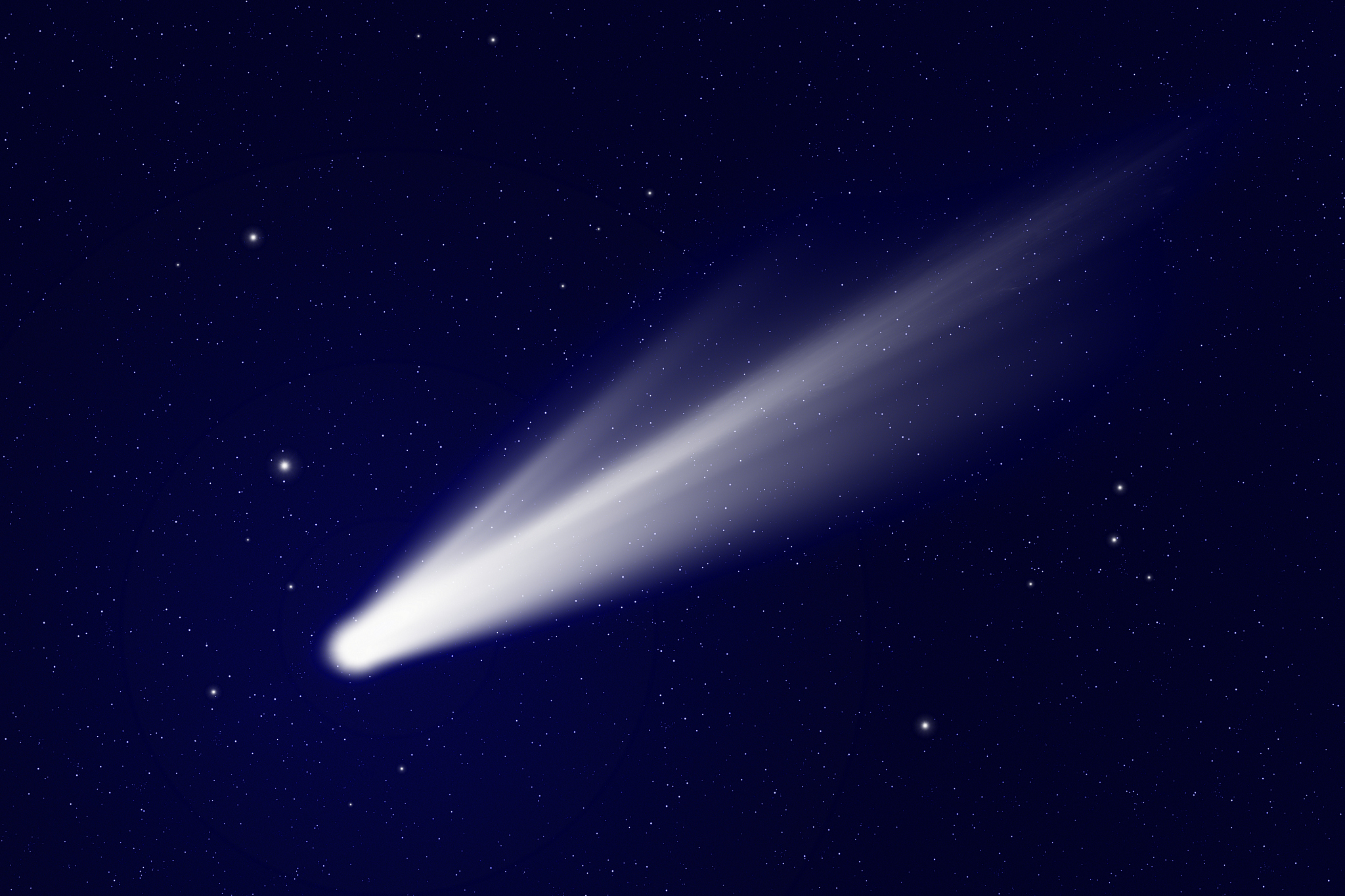 comet in space