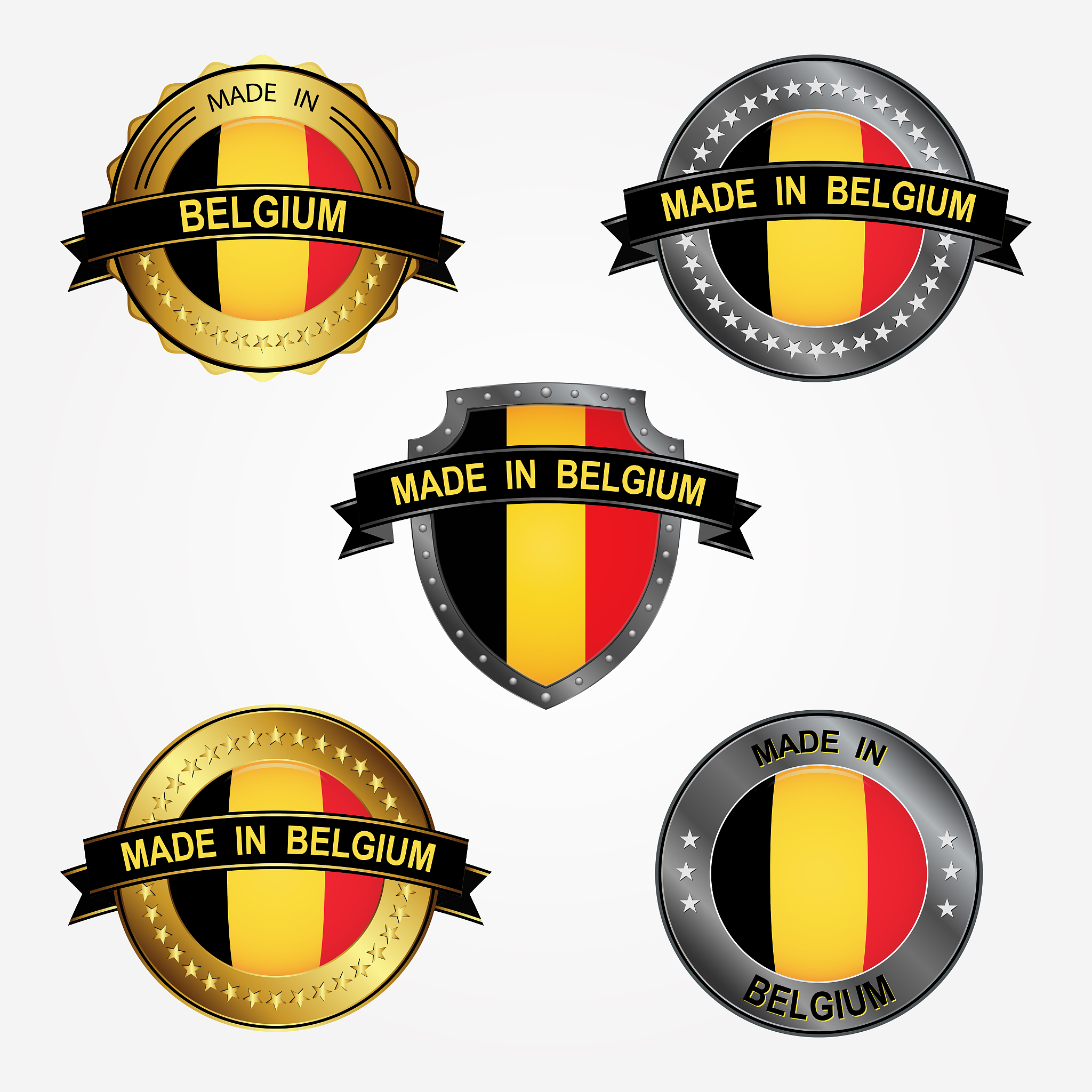 design label of made in belgium