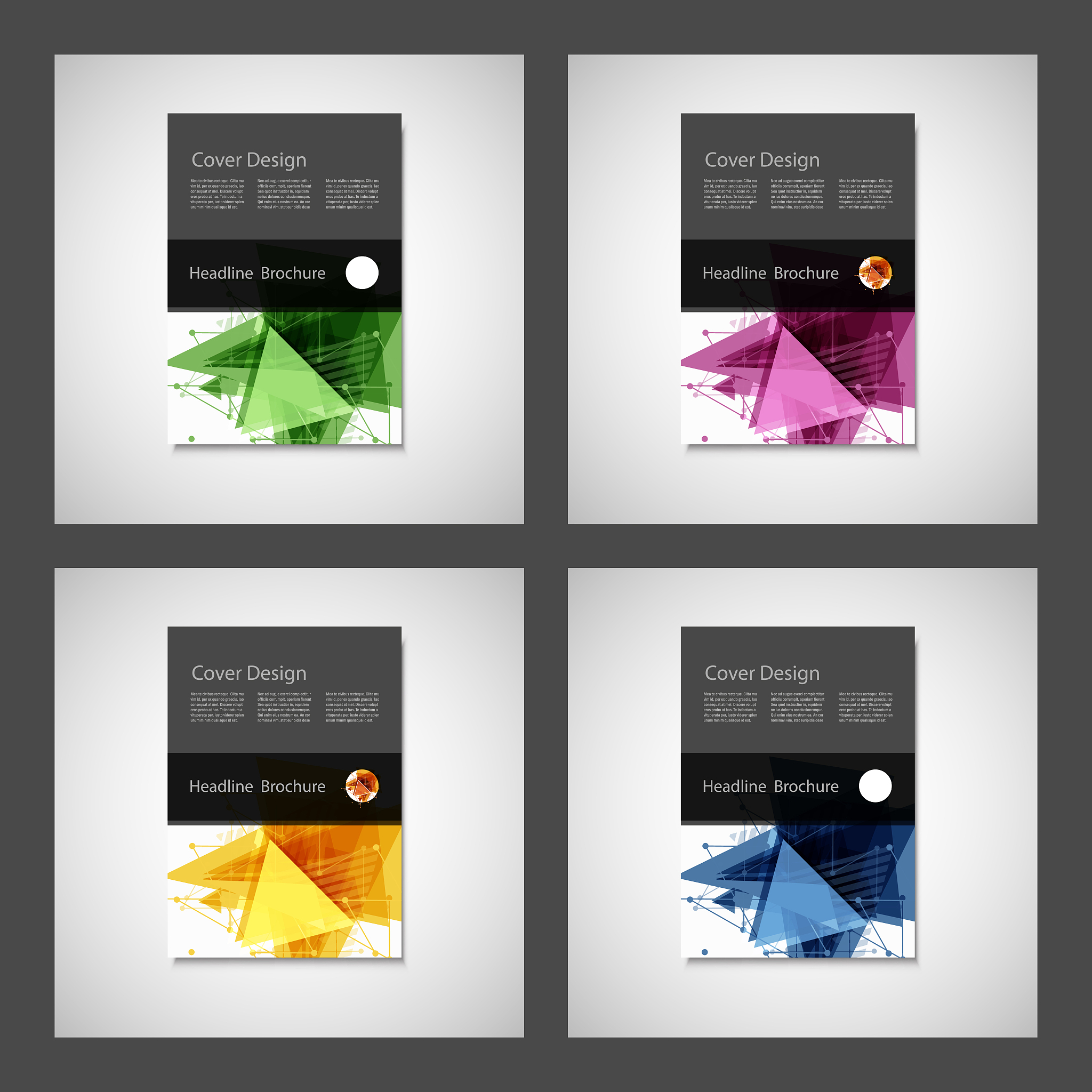 abstract triangle line. poster brochure flyer design layout vect