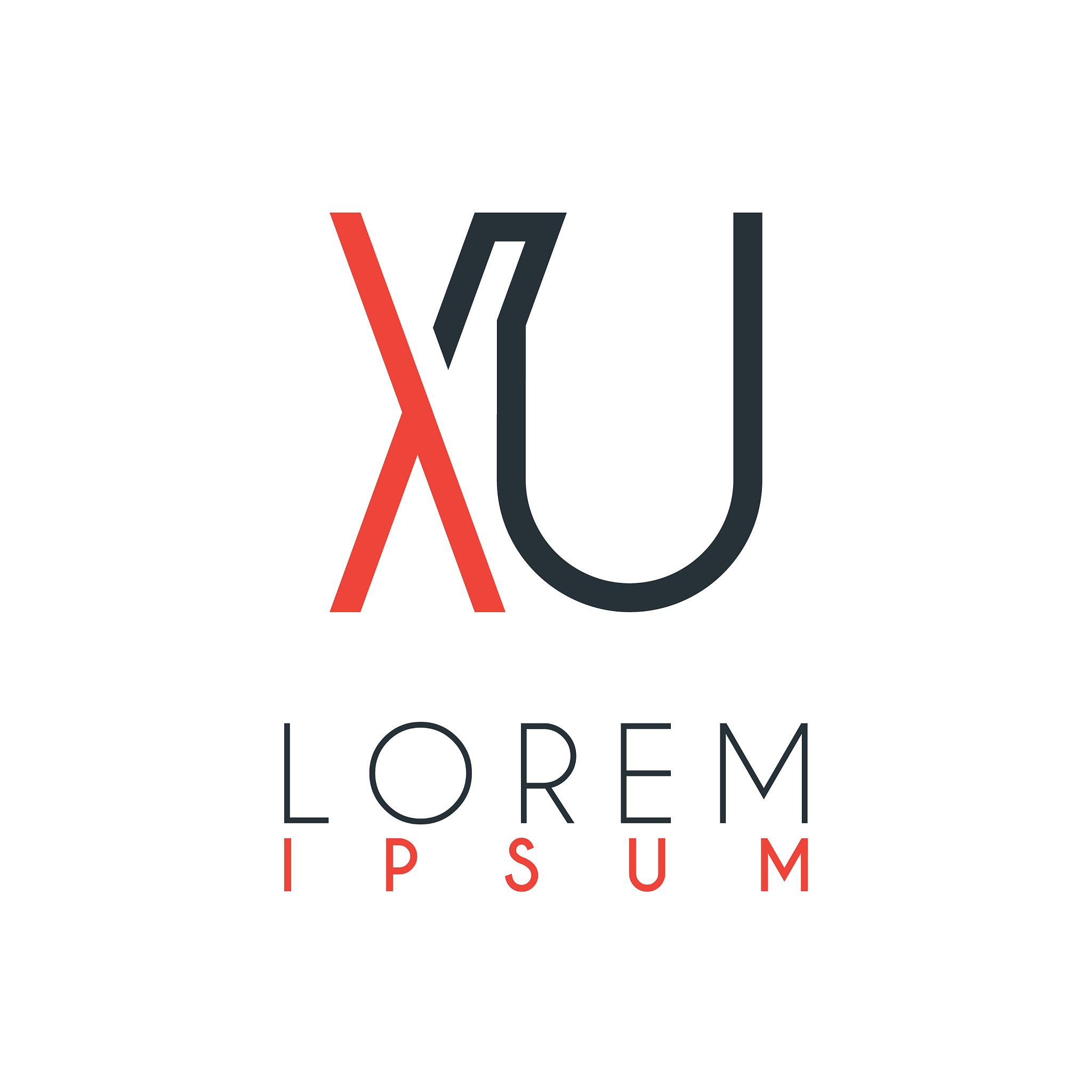 the logo between letter x and letter u or xu