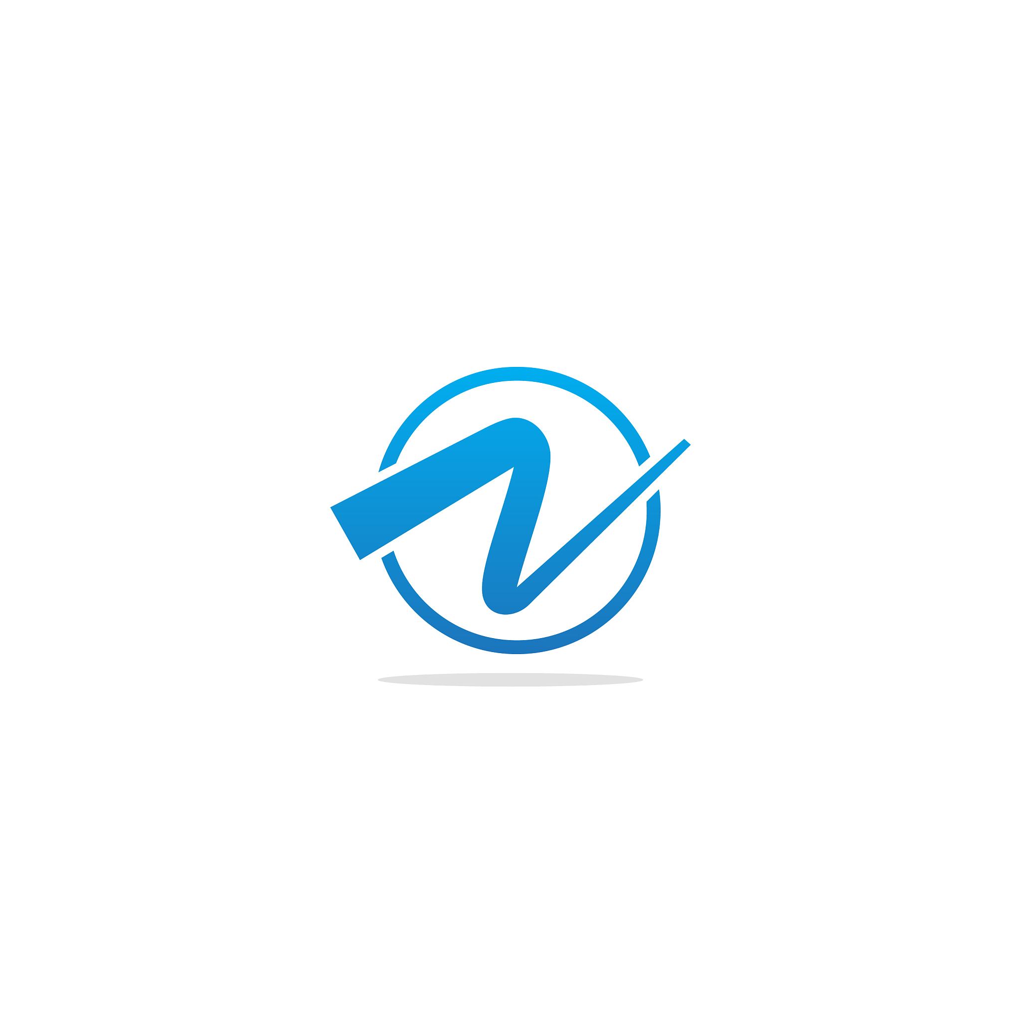 round abstract logo