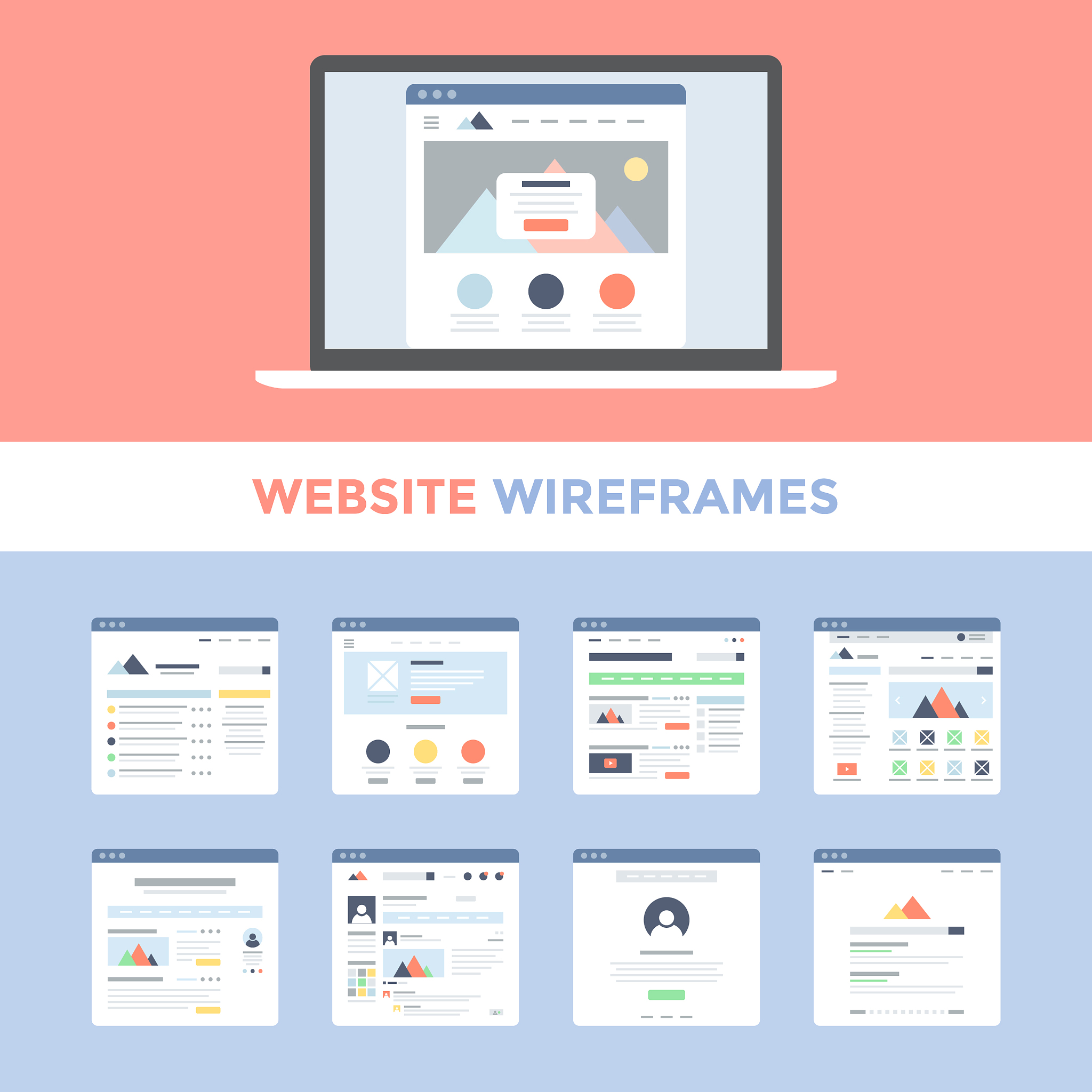 website wireframes