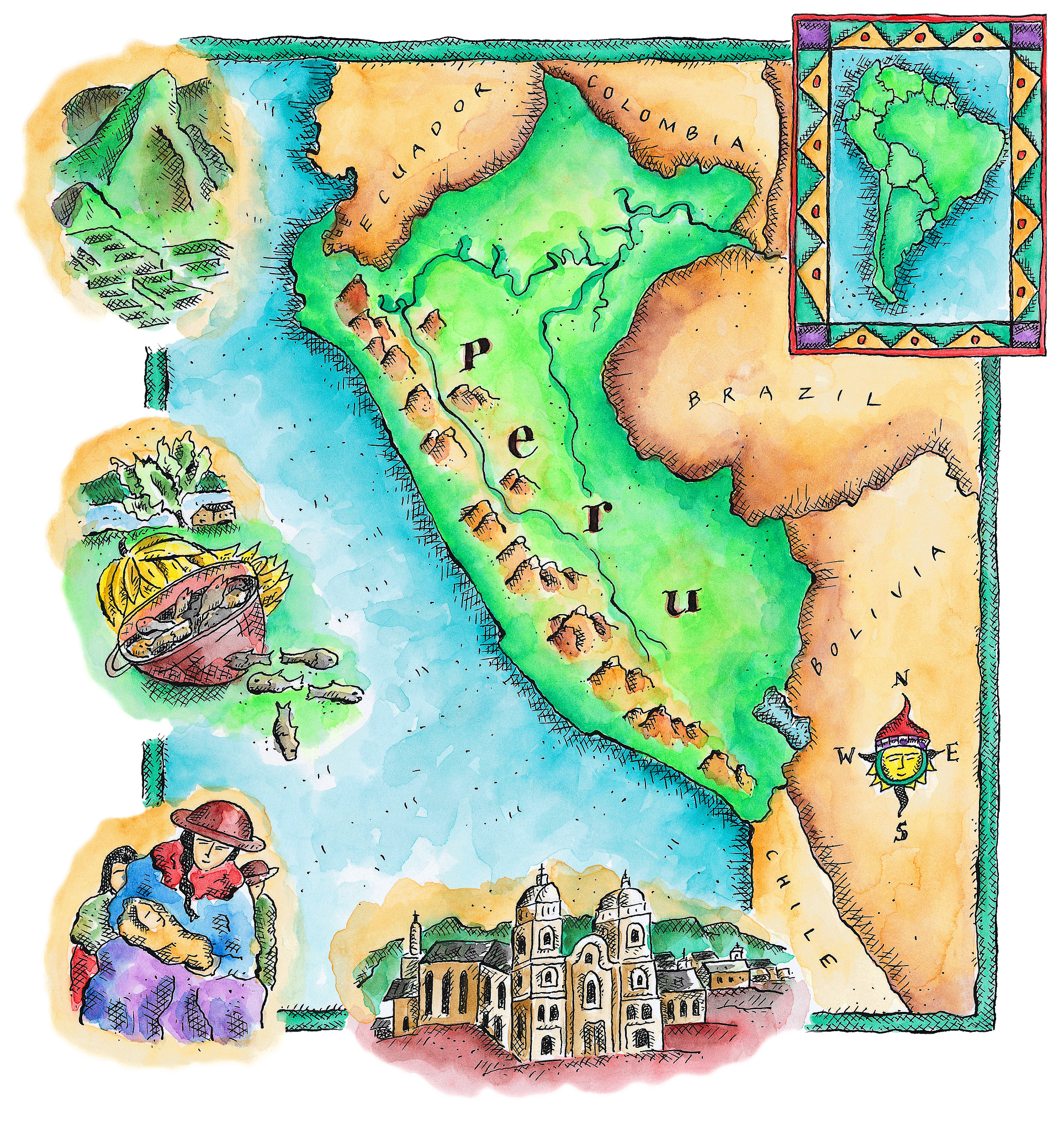 map of peru