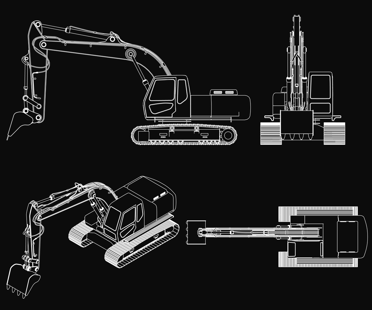小型挖掘机总体设计方案：设计要求、结构和尺寸