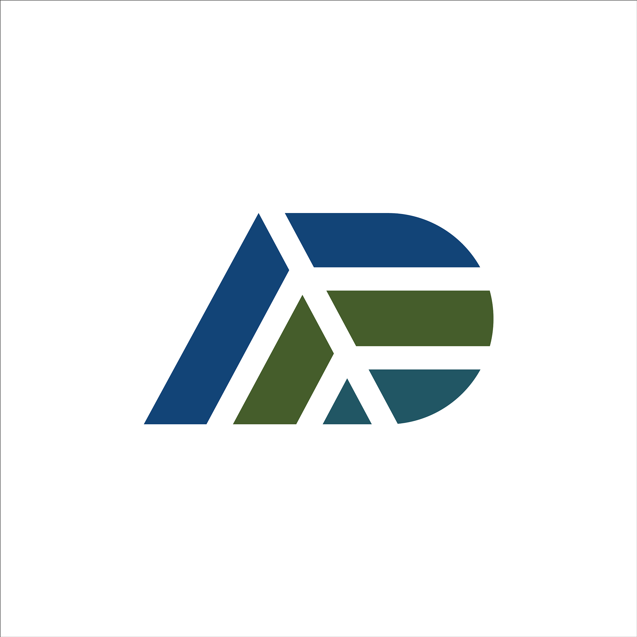 initial letter ad or da logo design template