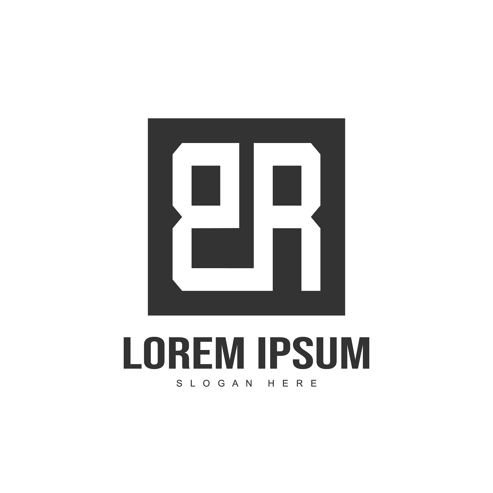 initial letter logo design minimalist letter logo
