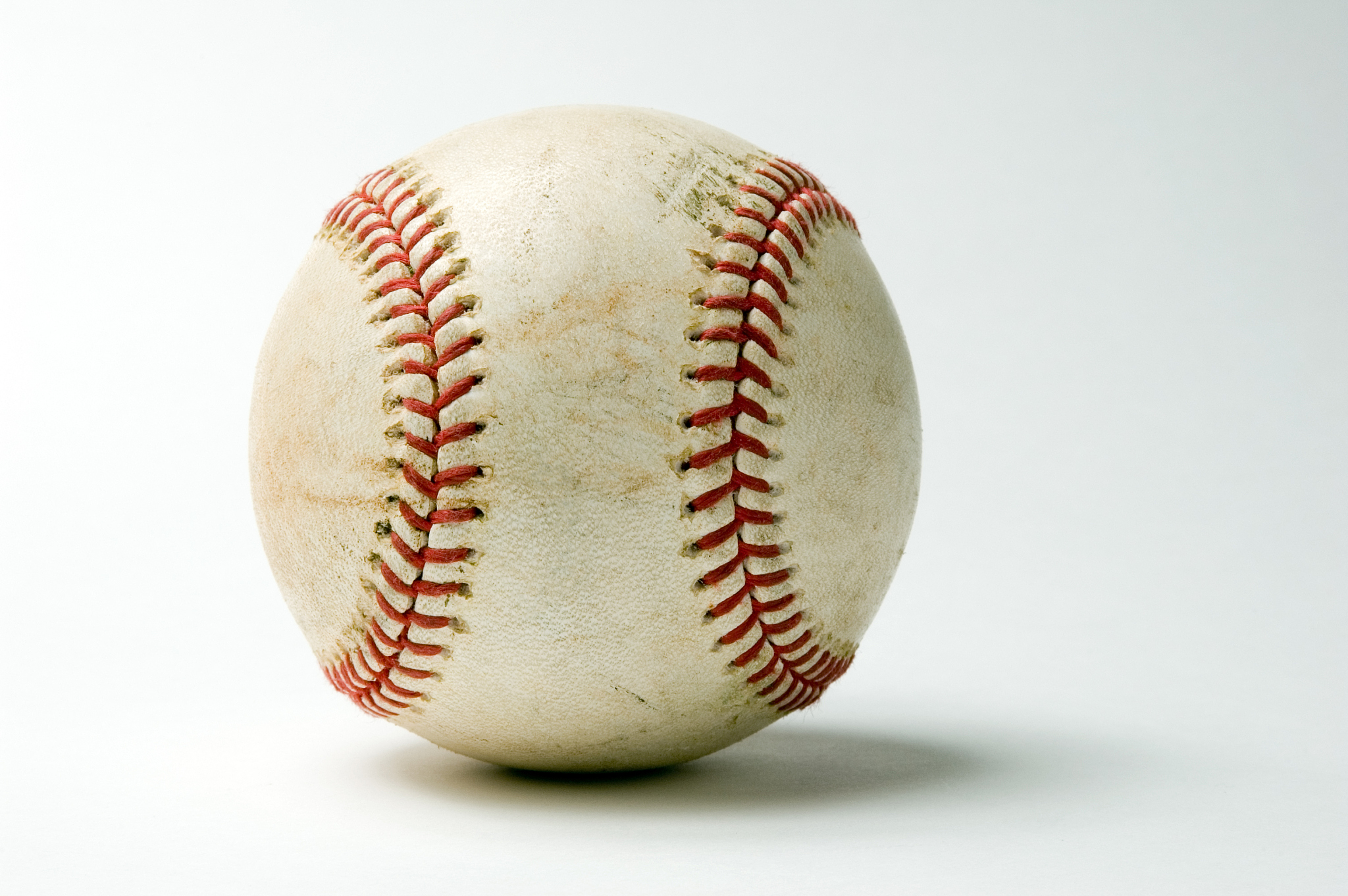 baseball with grass stains