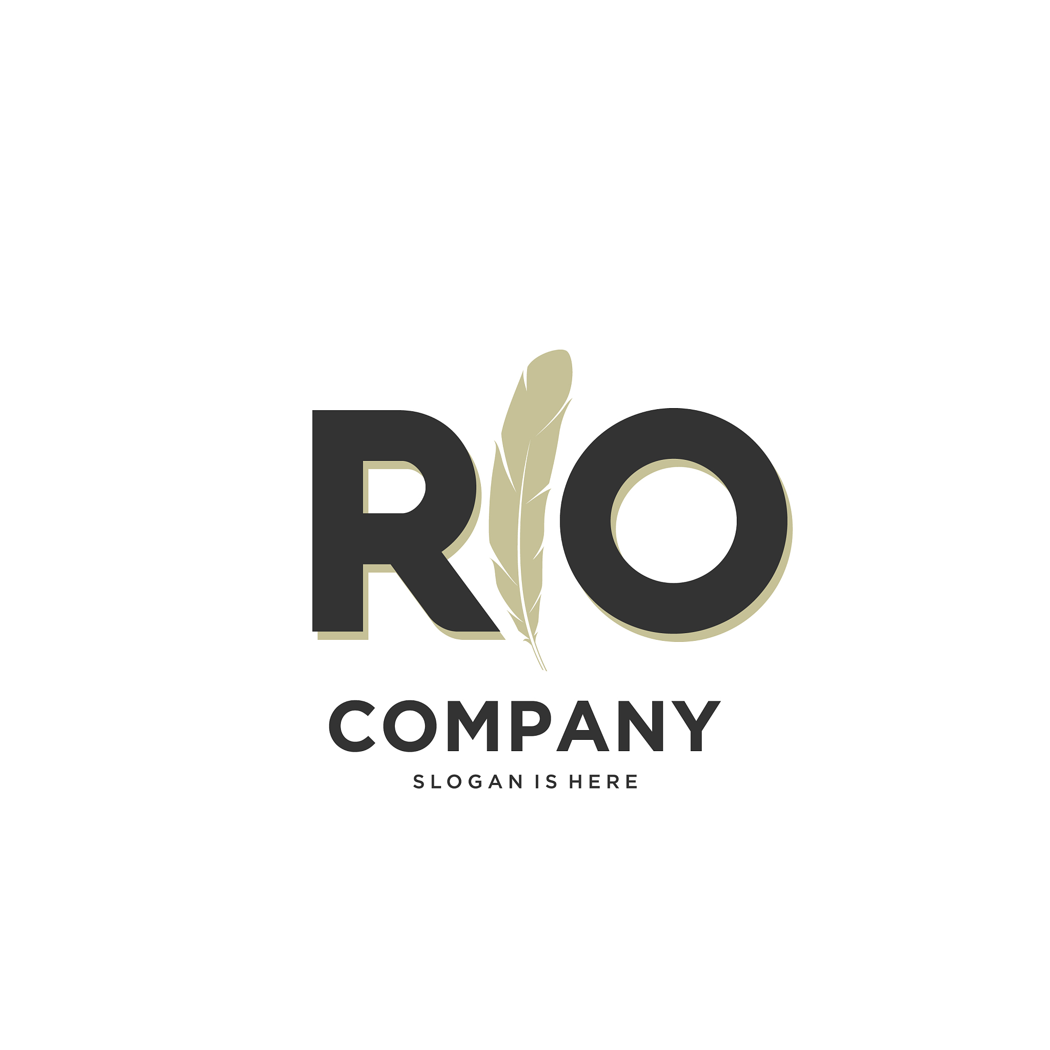 initial ro letter unique attractive creative