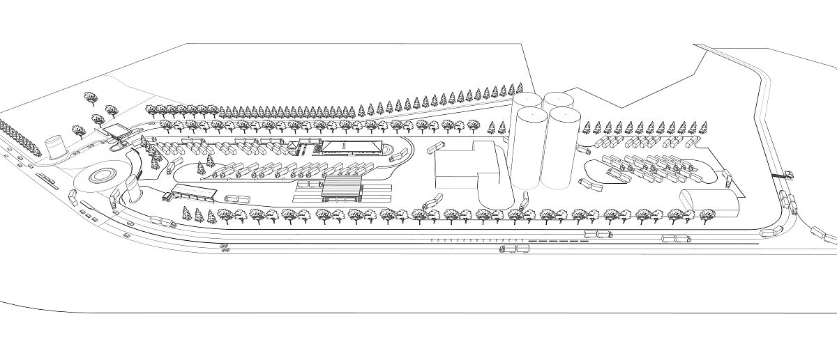 停车场结构层次图